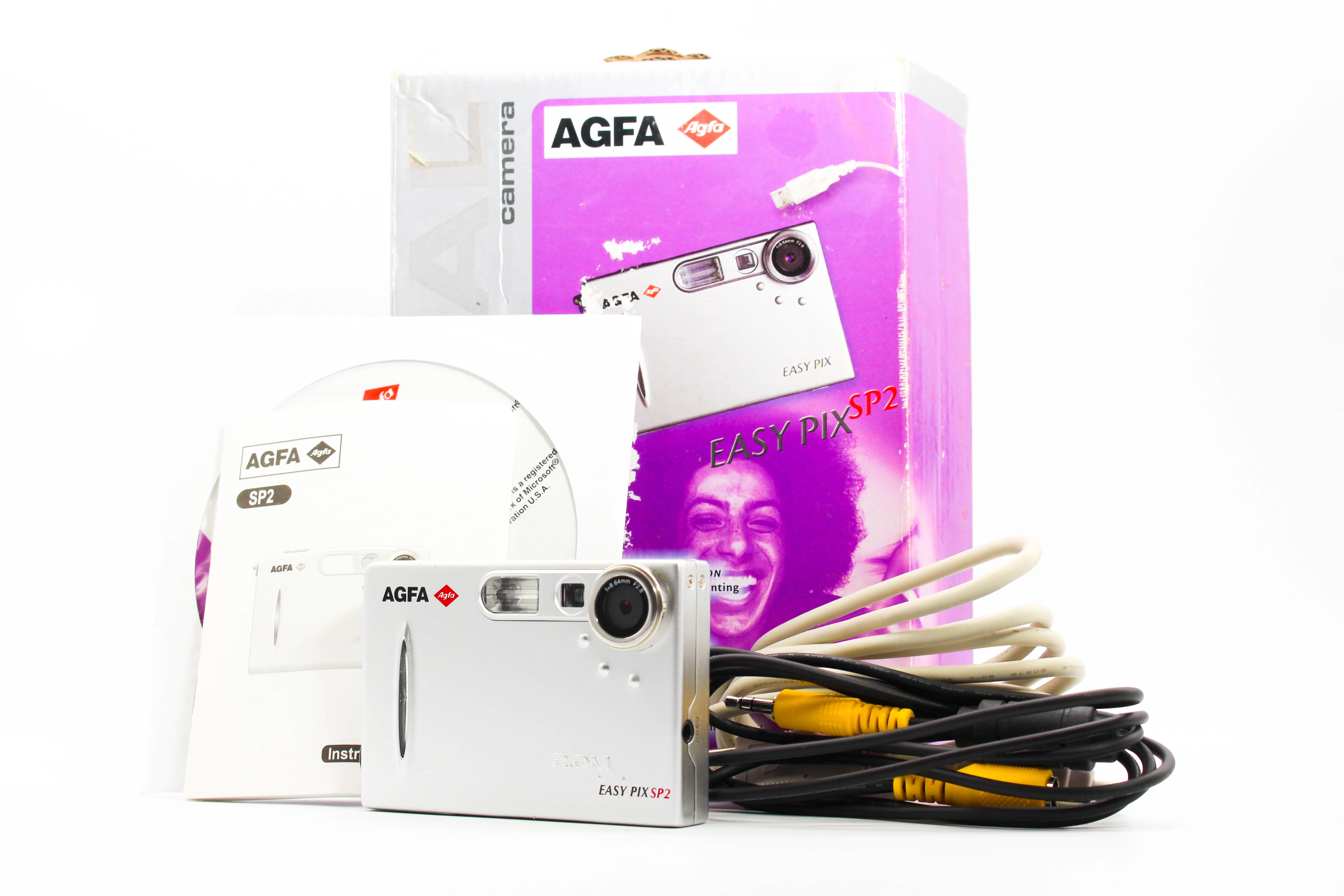AGFA EasyPix SP2 SD Card Digital Compact Photo Video Camera Digicam - Tested Bundle Execellent - Image 2
