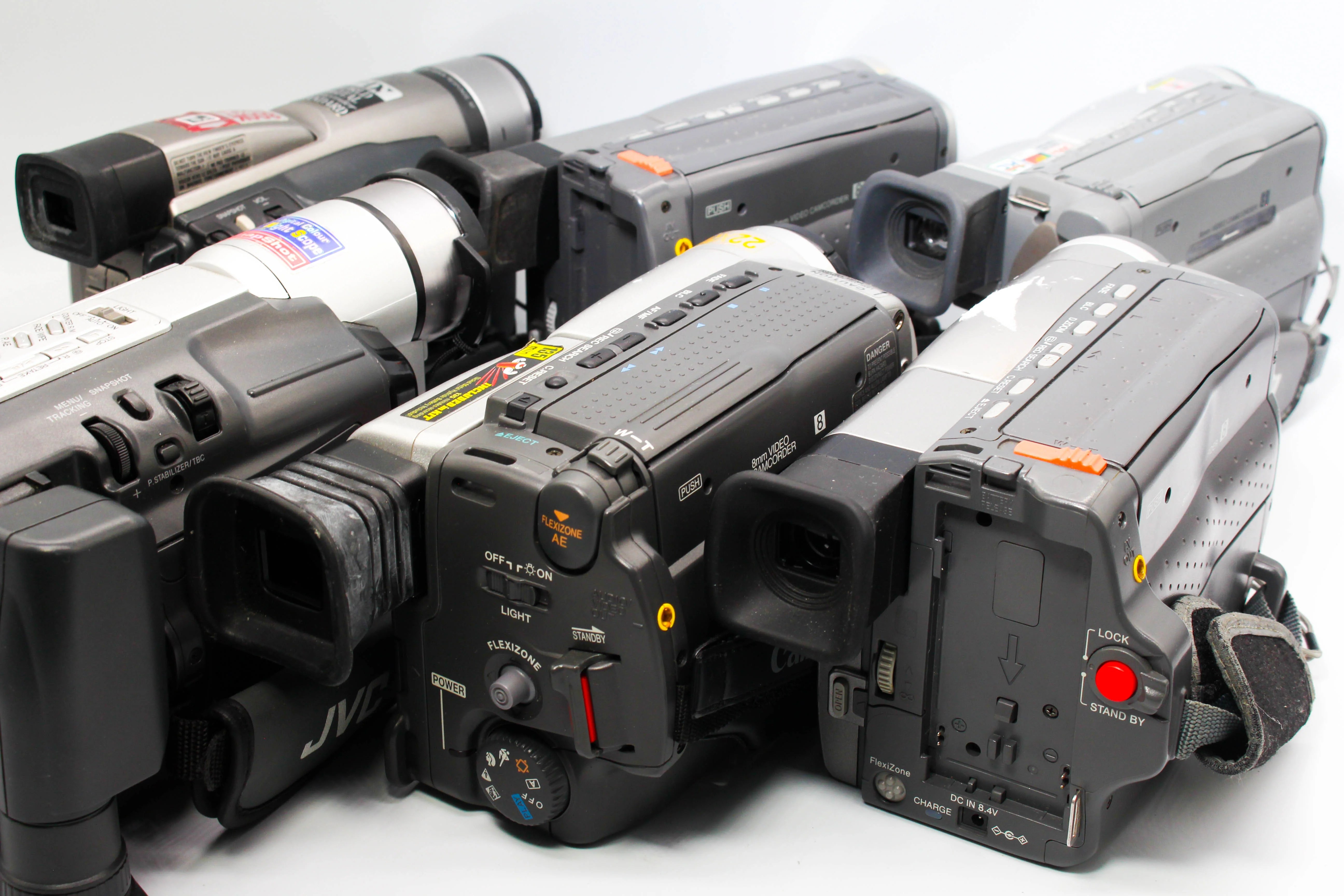 Assorted Faulty Canon Video8 VHS Video Handycam Camcorder Cameras Inc. Canon V500E UC8000E - Image 6