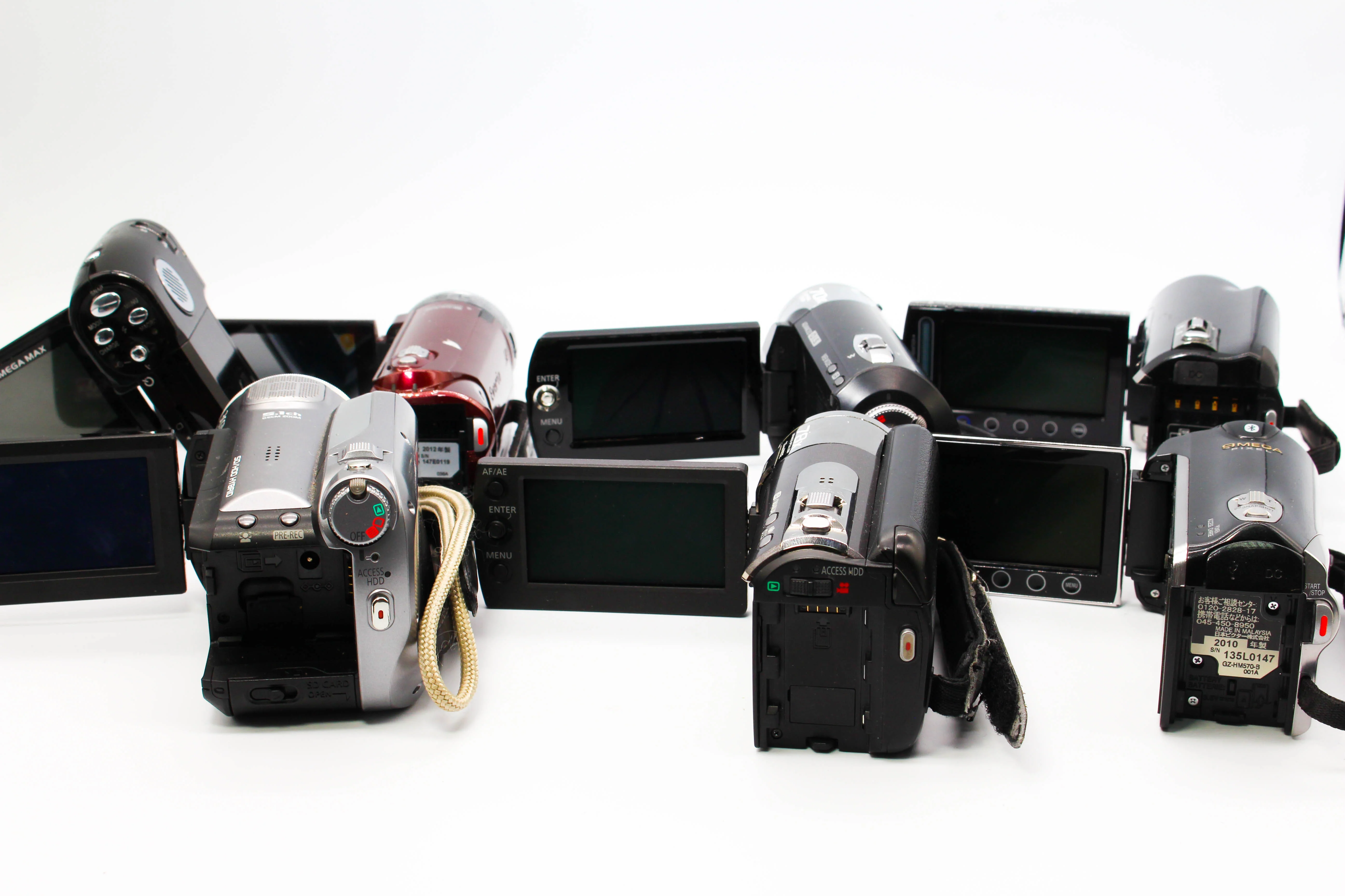 Assorted Faulty HD SD Card Digital Video Handycam Camcorder Cameras Inc. Panasonic SDR-H86, JVC & Victor - Image 4