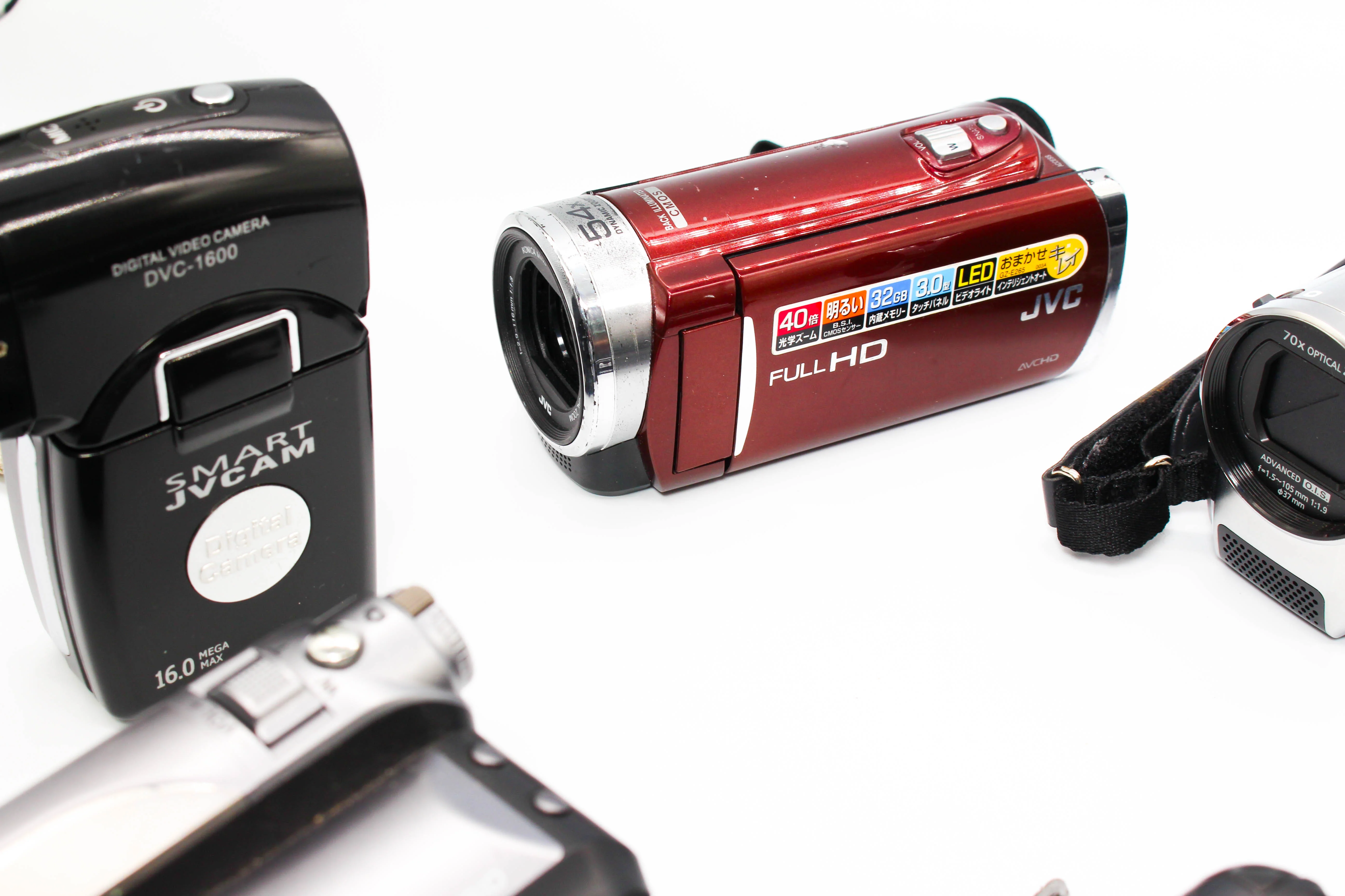 Assorted Faulty HD SD Card Digital Video Handycam Camcorder Cameras Inc. Panasonic SDR-H86, JVC & Victor - Image 8