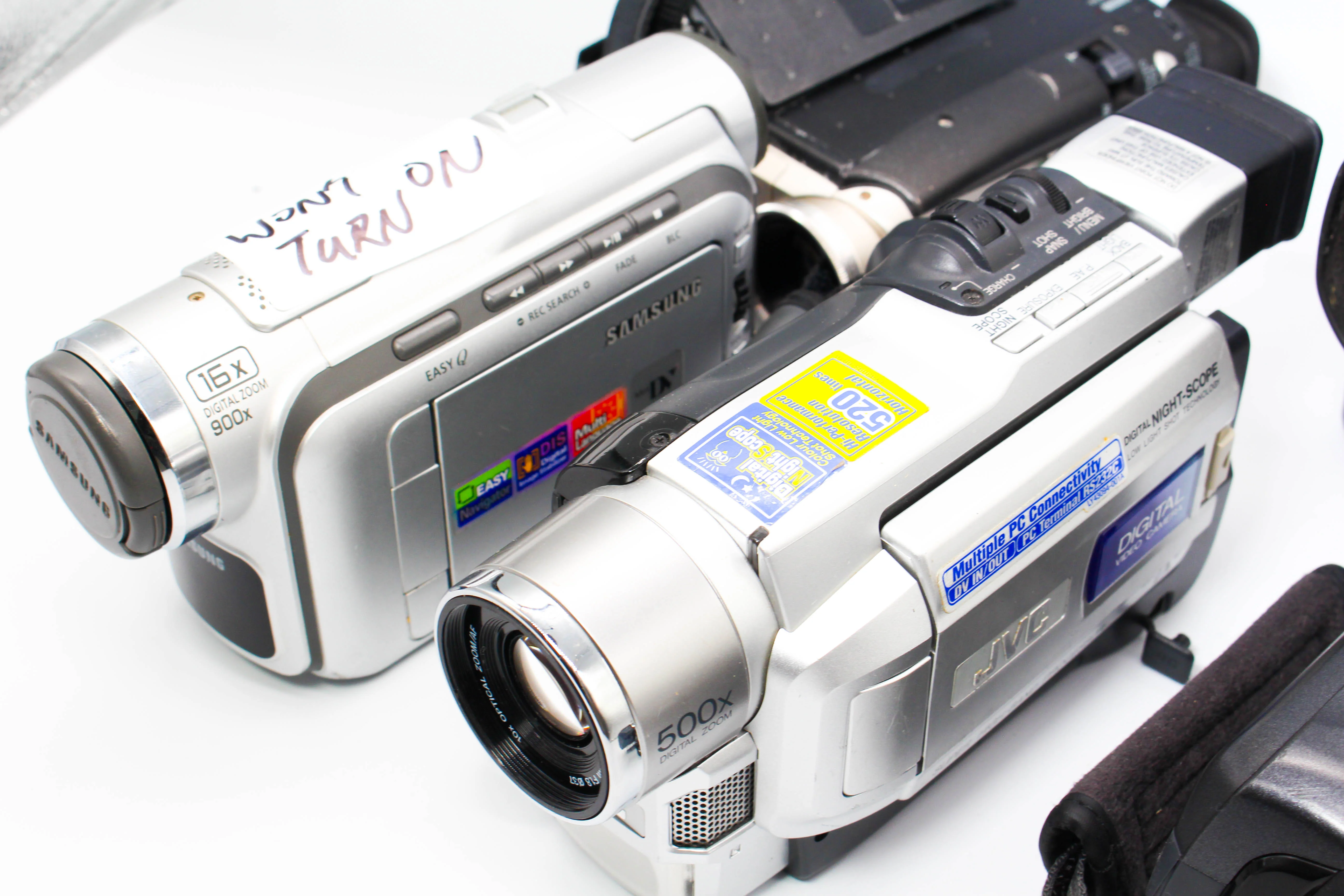 Assorted Faulty Panasonic JVC MiniDV Video Handycam Camcorder Cameras Inc. NV-MX300 NV-DS77 - Image 3