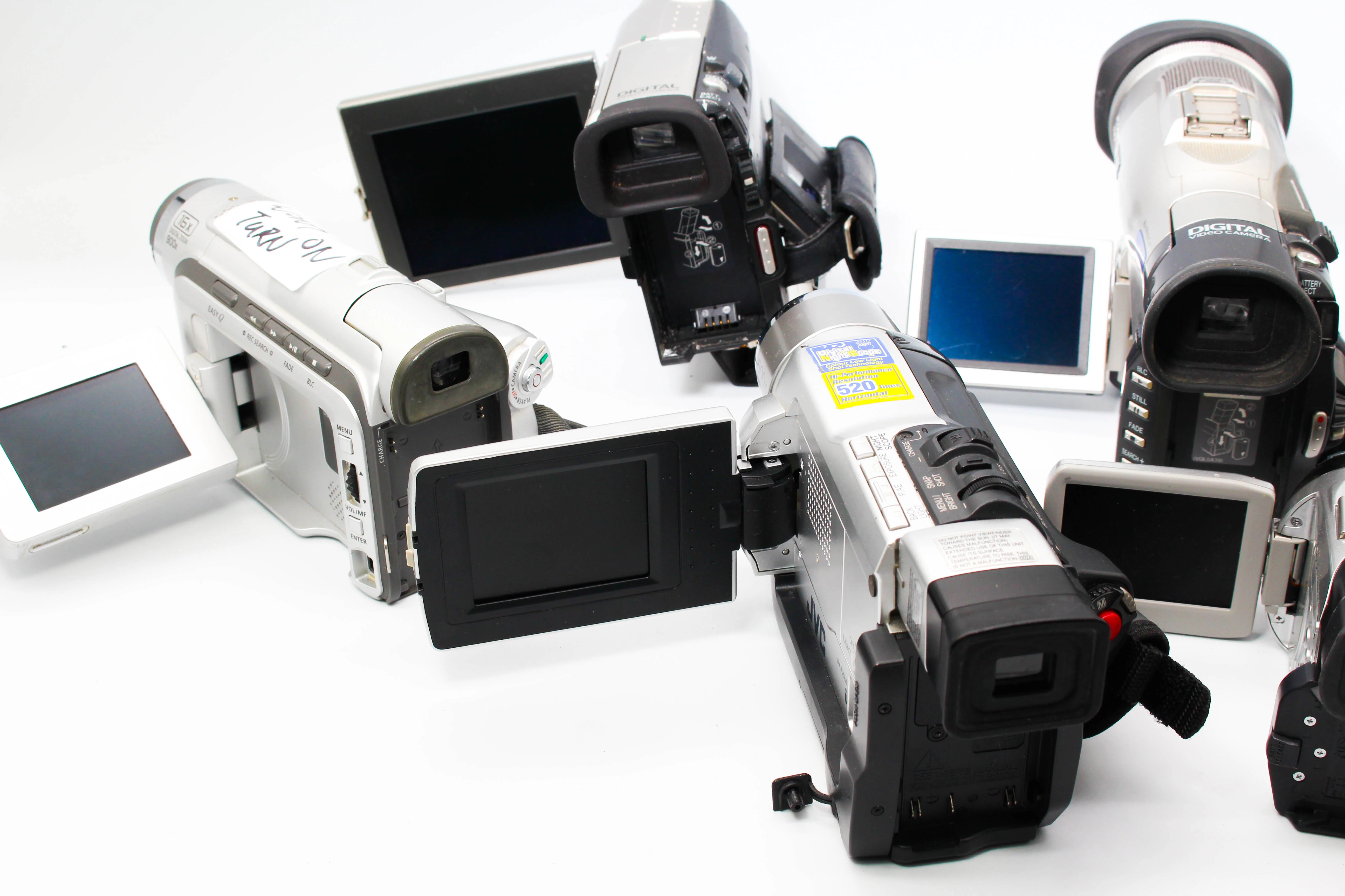 Assorted Faulty Panasonic JVC MiniDV Video Handycam Camcorder Cameras Inc. NV-MX300 NV-DS77 - Image 7