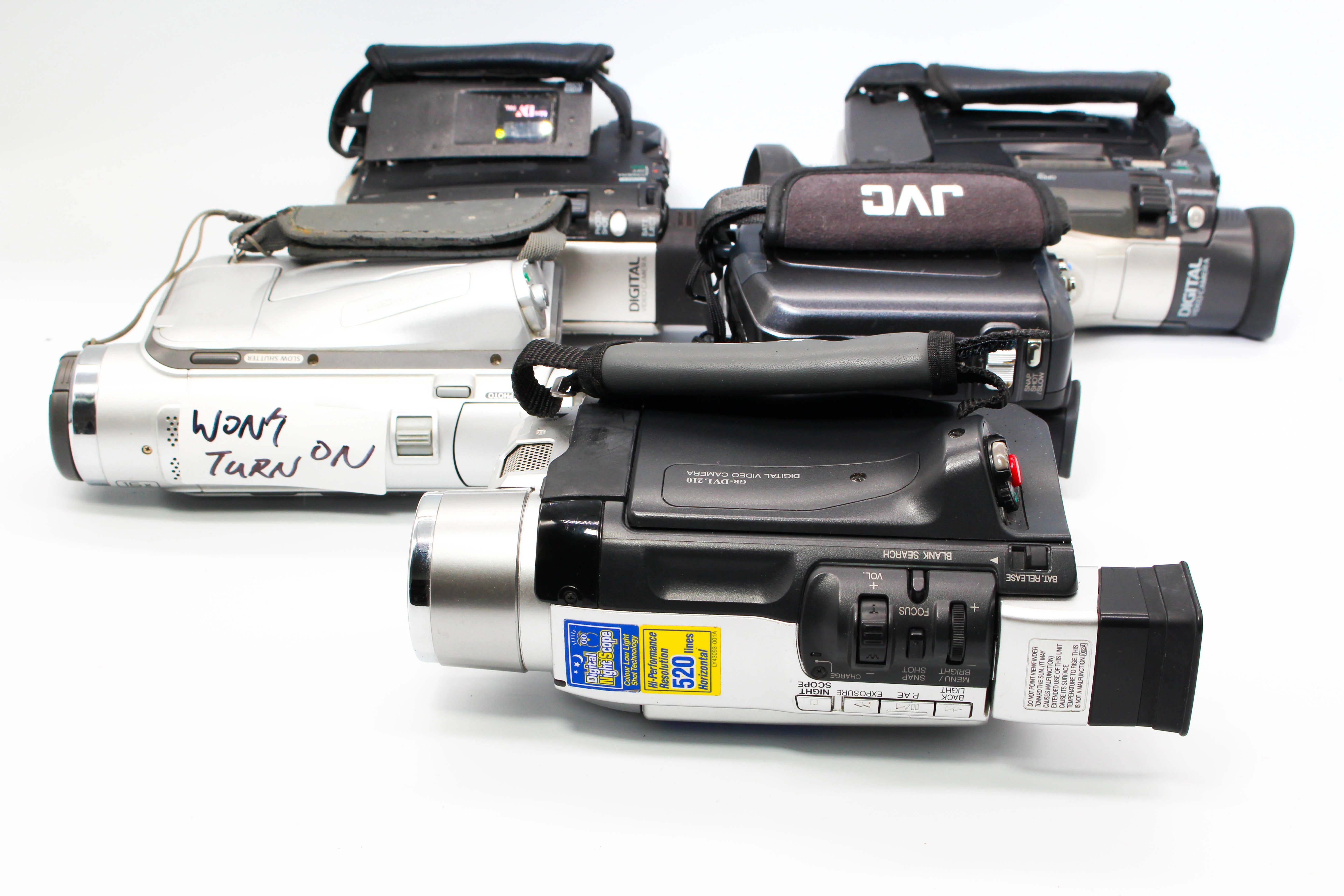 Assorted Faulty Panasonic JVC MiniDV Video Handycam Camcorder Cameras Inc. NV-MX300 NV-DS77 - Image 8