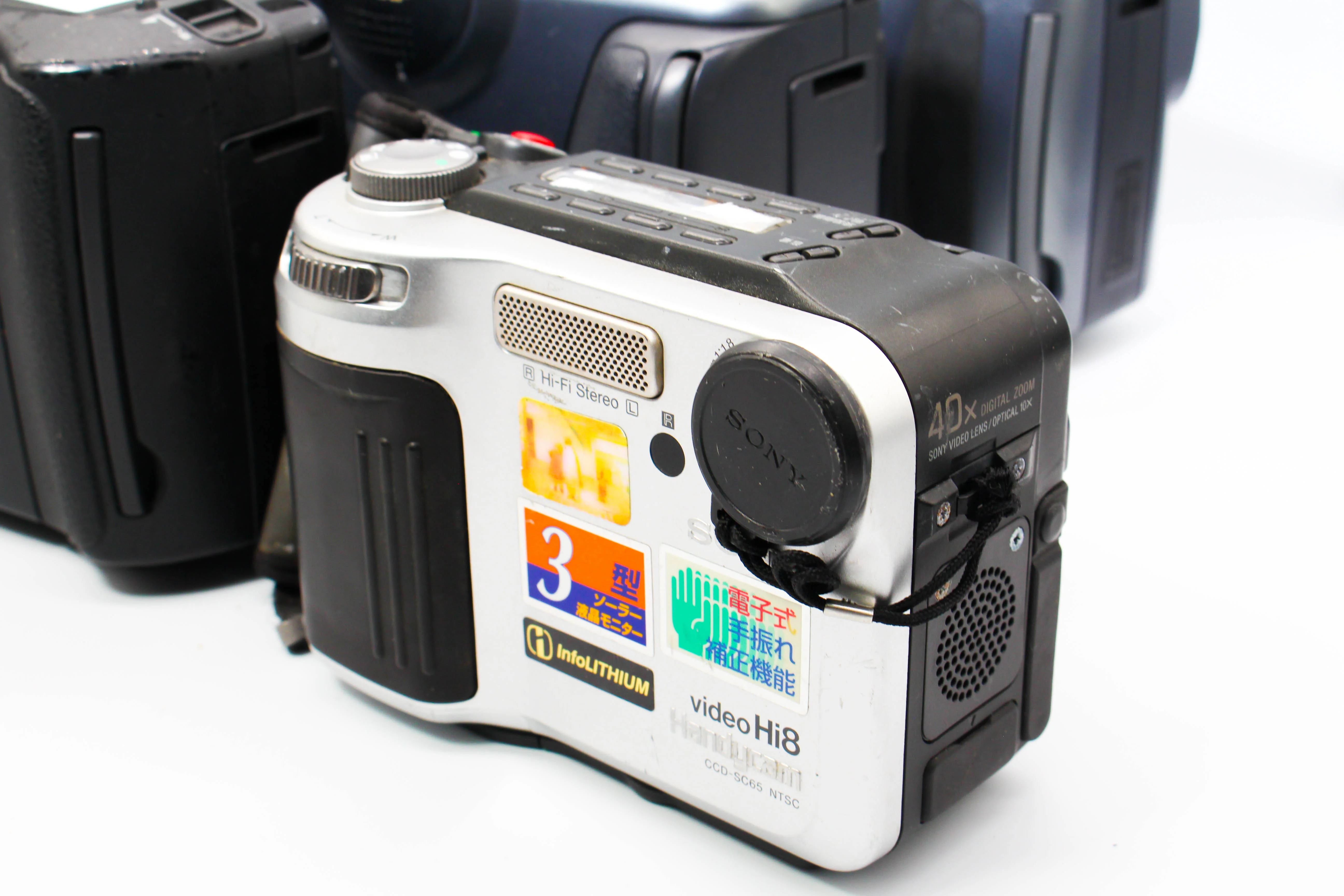 Assorted Faulty Sharp Video8 Hi8 Video Handycam Camcorder Cameras Inc. Sharp Viewcam Sony CCD-SC65 - Image 3