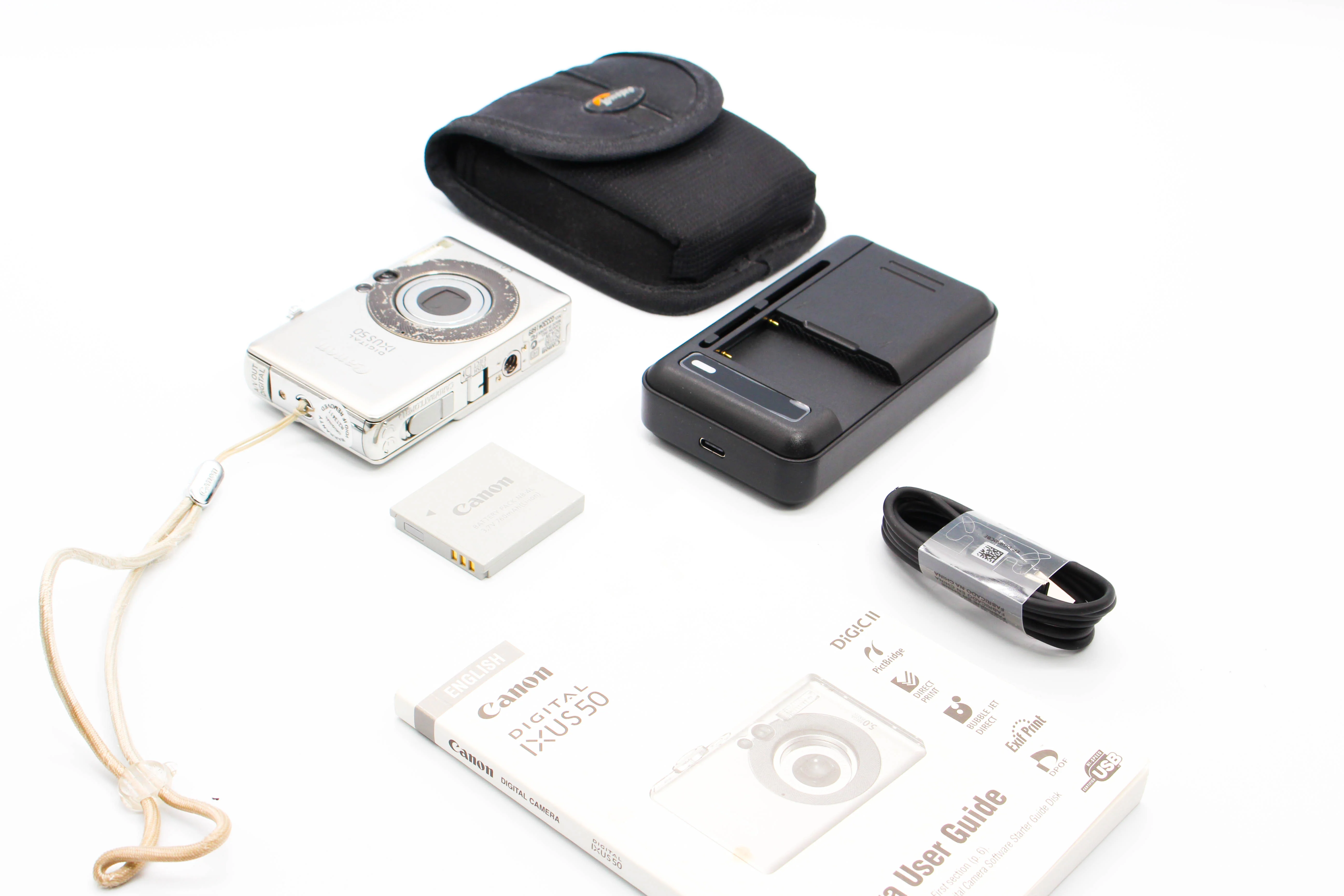 Canon Digital IXUS 50 PC1150 Digital Retro Photo Digital Camera Digicam - Tested Bundle Good - Image 2