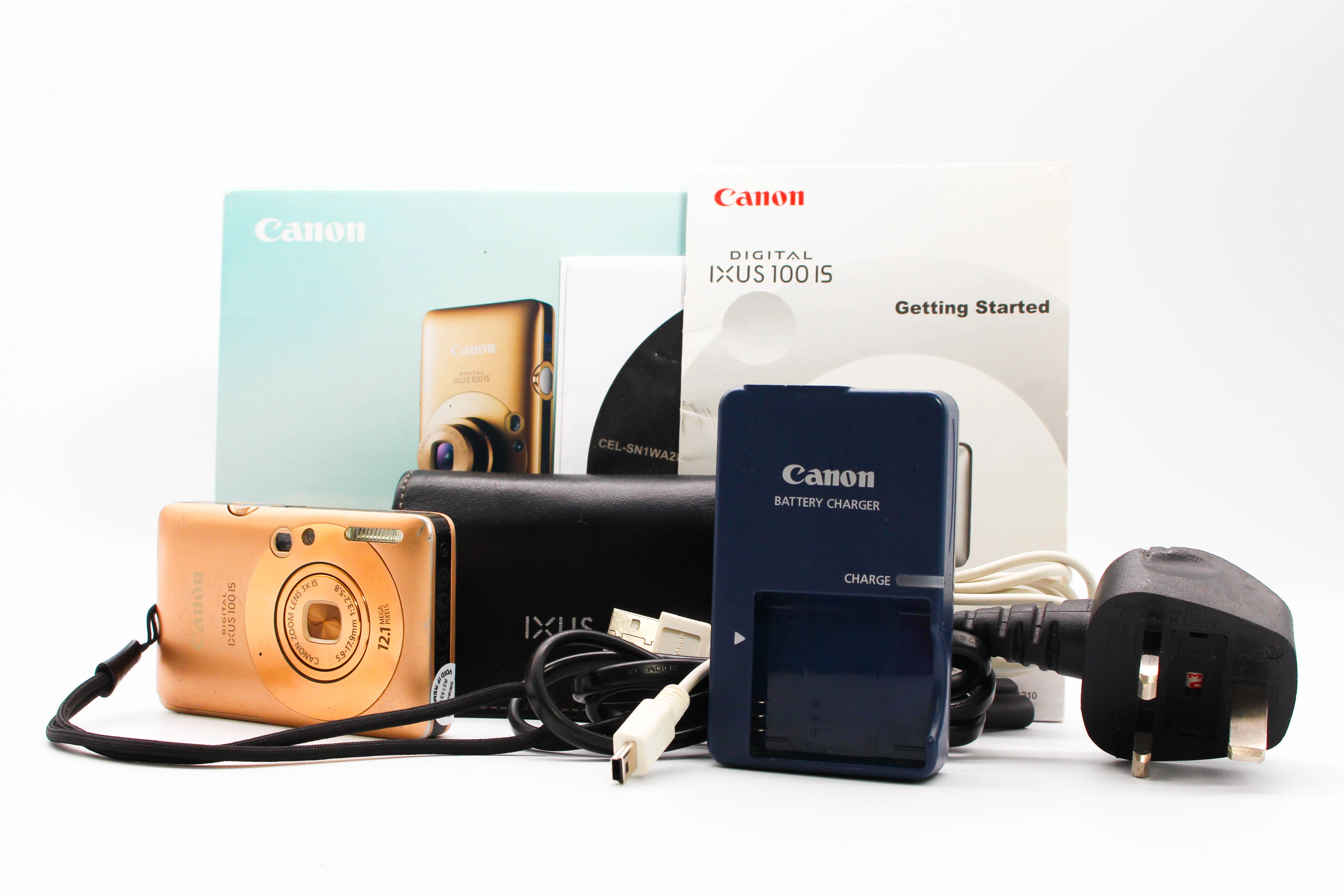 Canon Digital IXUS 100 IS Retro Photo Video Digital Camera Digicam - Tested Bundle (Read) - Image 2