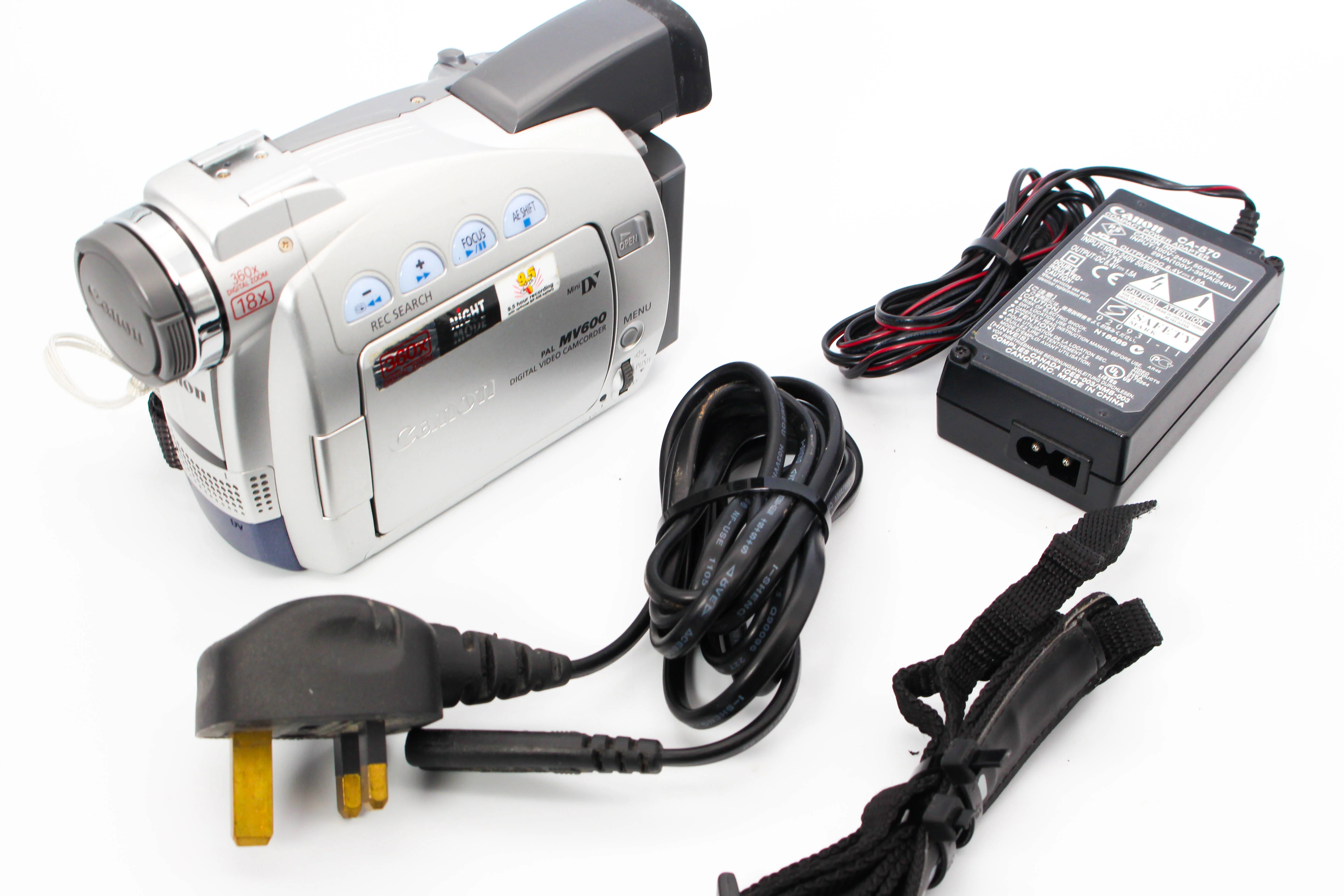Canon DM-MV600E MiniDV Handycam Digital Video Camera Camcorder - Tested Bundle Good - Image 2