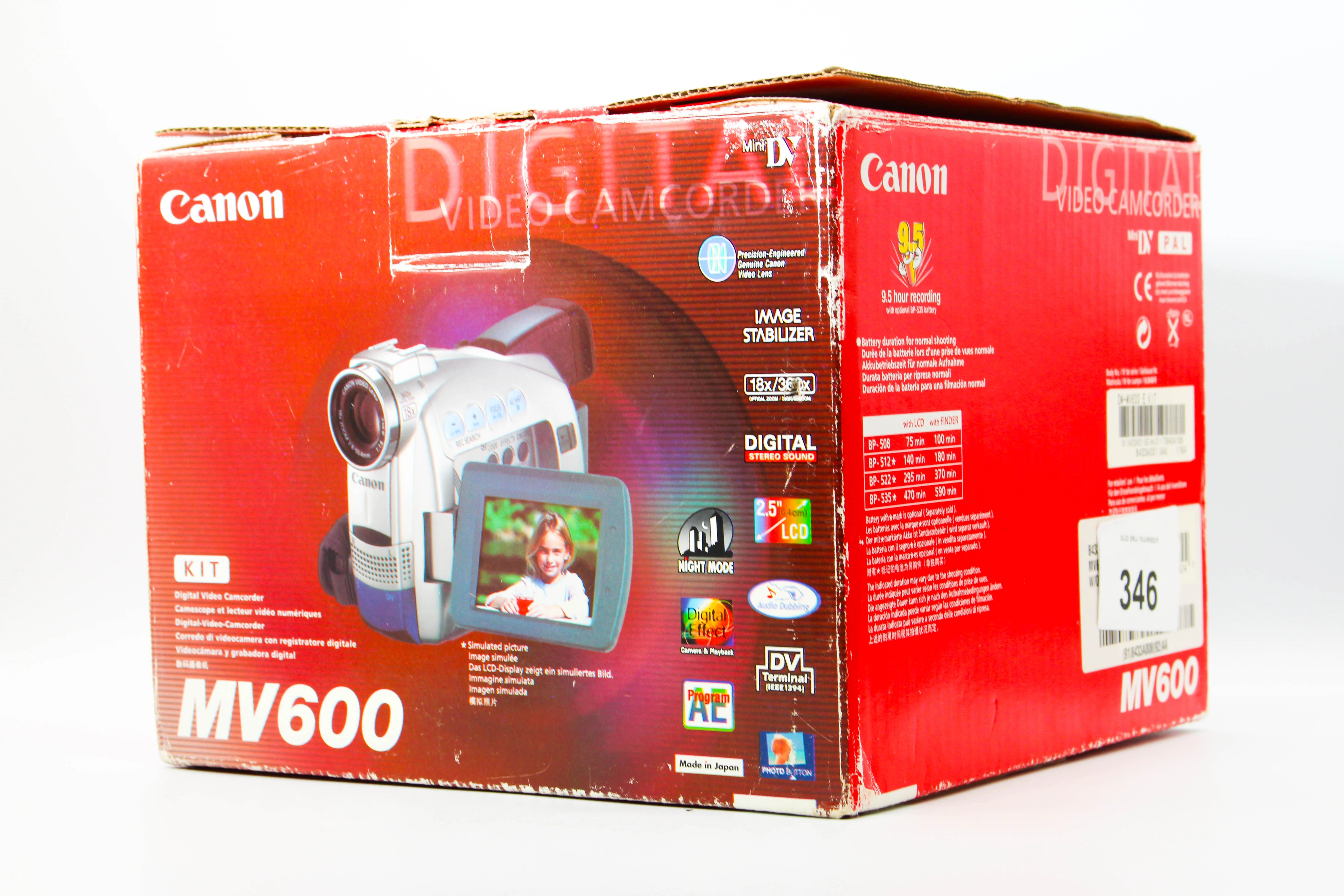 Canon DM-MV600E MiniDV Handycam Digital Video Camera Camcorder - Tested Bundle Good - Image 3