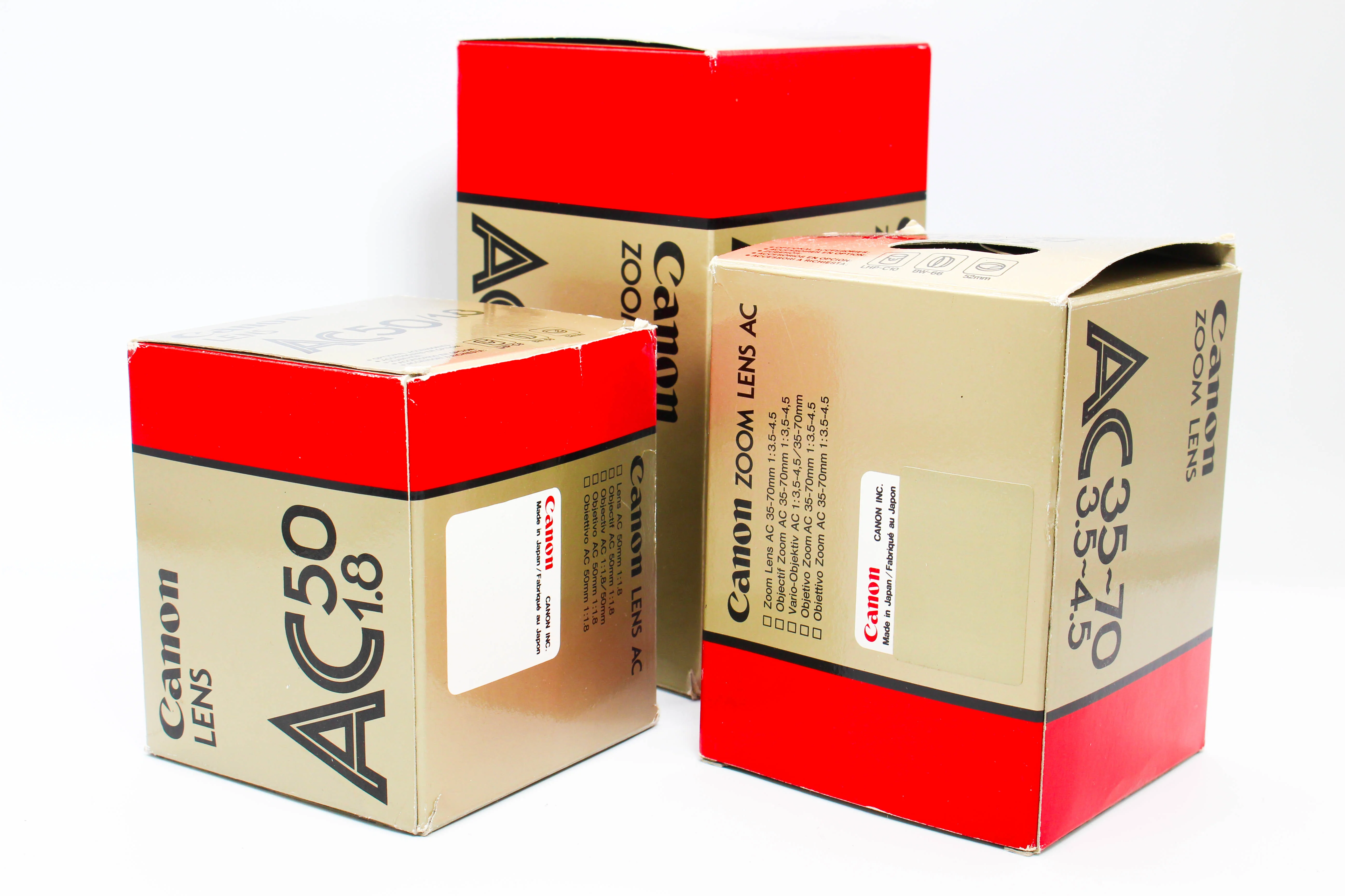 Canon FD Mount AC50 f/1.8 AC35-70 f/3.5-4.5 AC75-200 f/4.5 Lens Bundle (Read) - Tested - Image 2