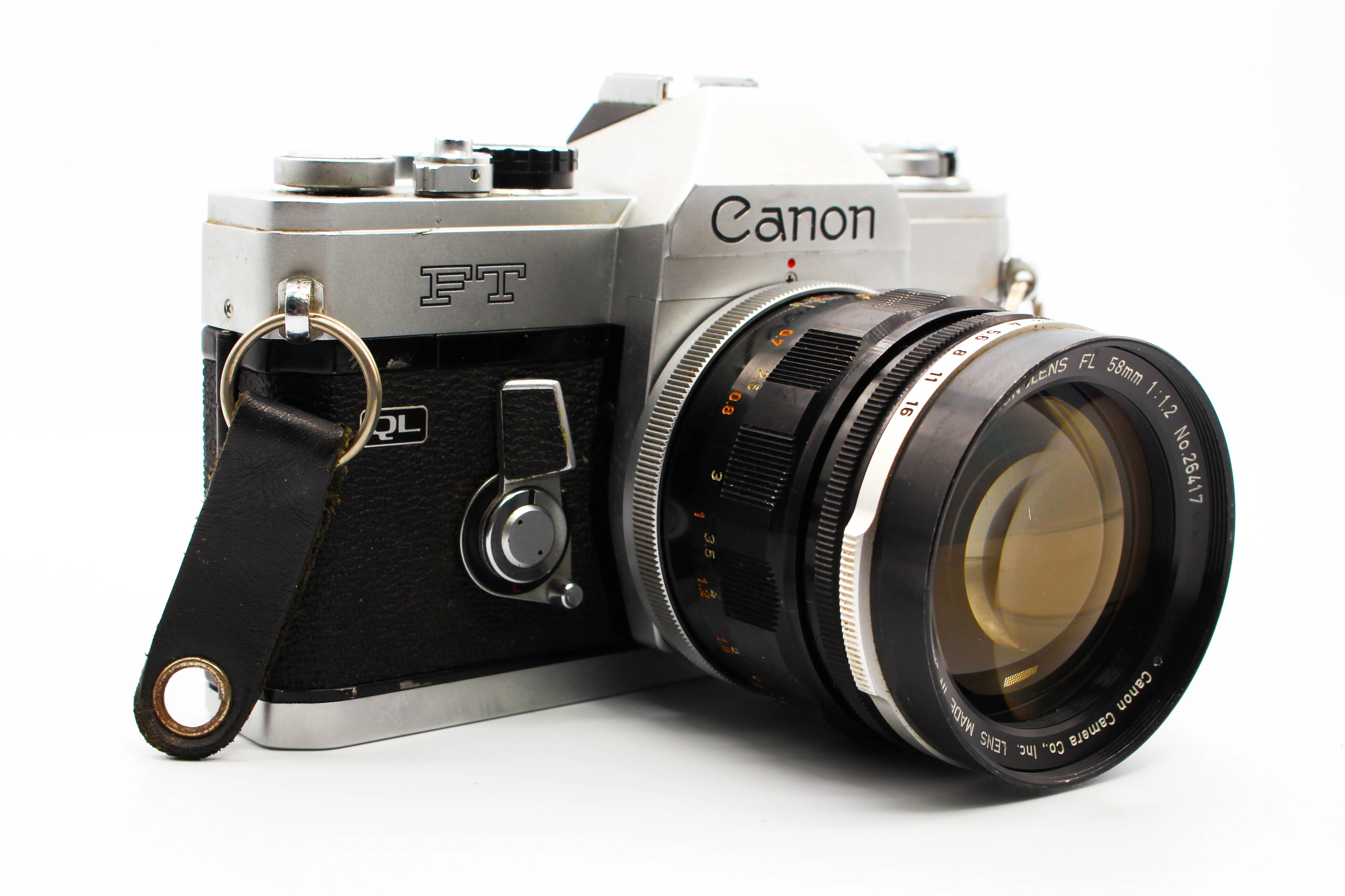 Canon FT QL SLR 35mm Film Photo Camera with 58mm f/1.2 Lens - Tested Bundle Good - Image 3