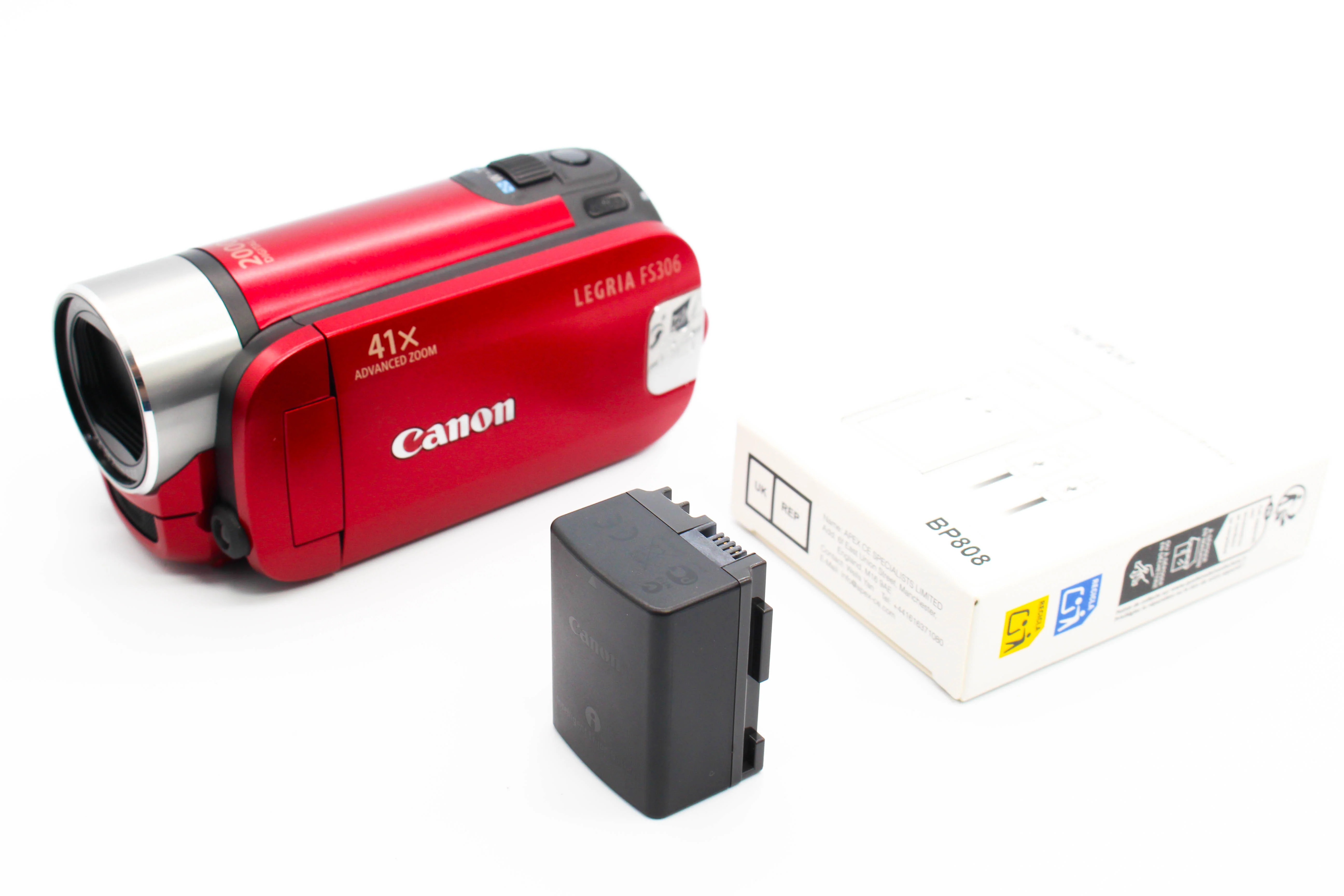 Canon Legria FS306 E HD SD Card Video Handycam Camcorder Camera - Tested Bundle Excellent - Image 2