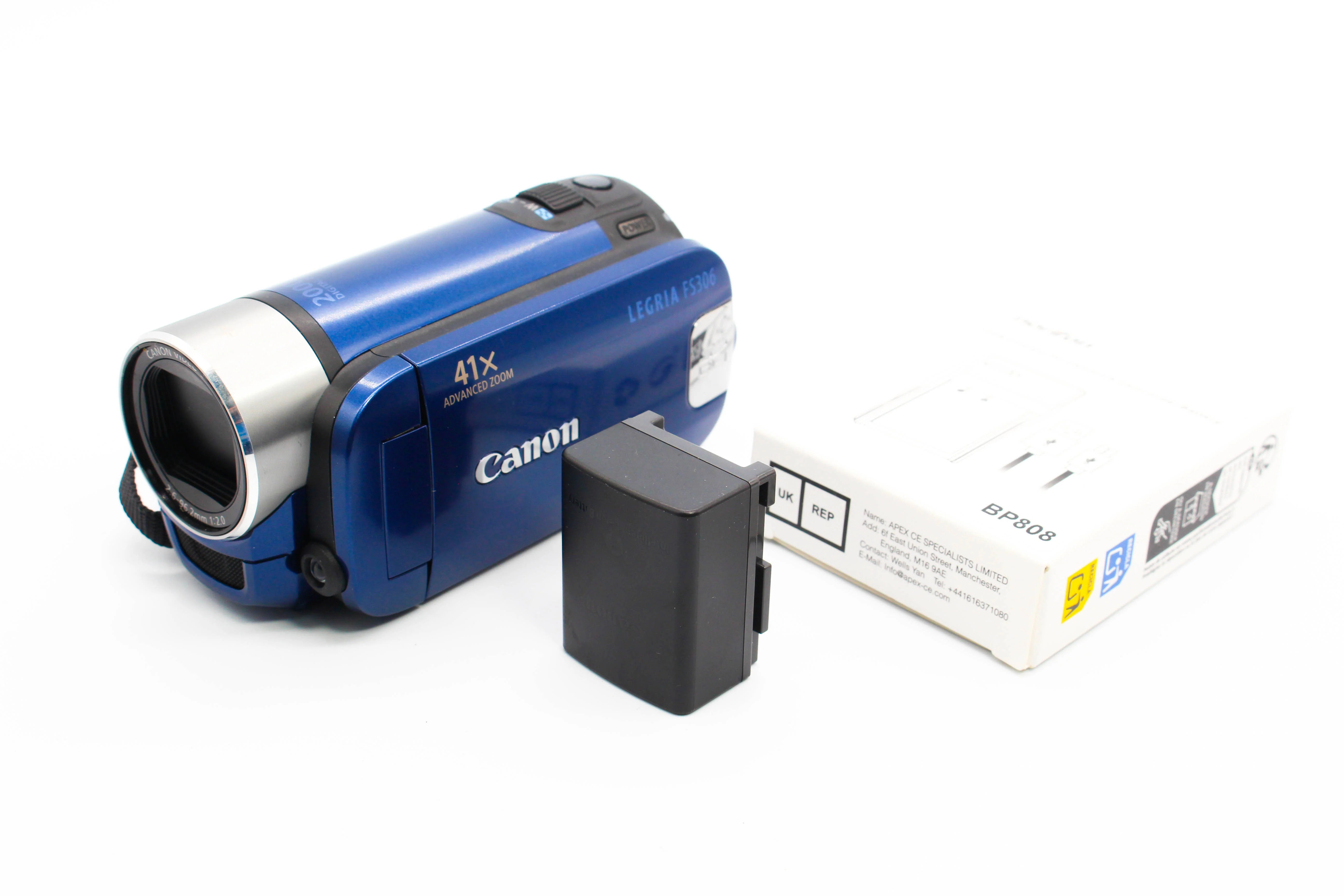Canon Legria FS306 E HD SD Card Video Handycam Camcorder Camera - Tested Bundle Excellent - Image 2