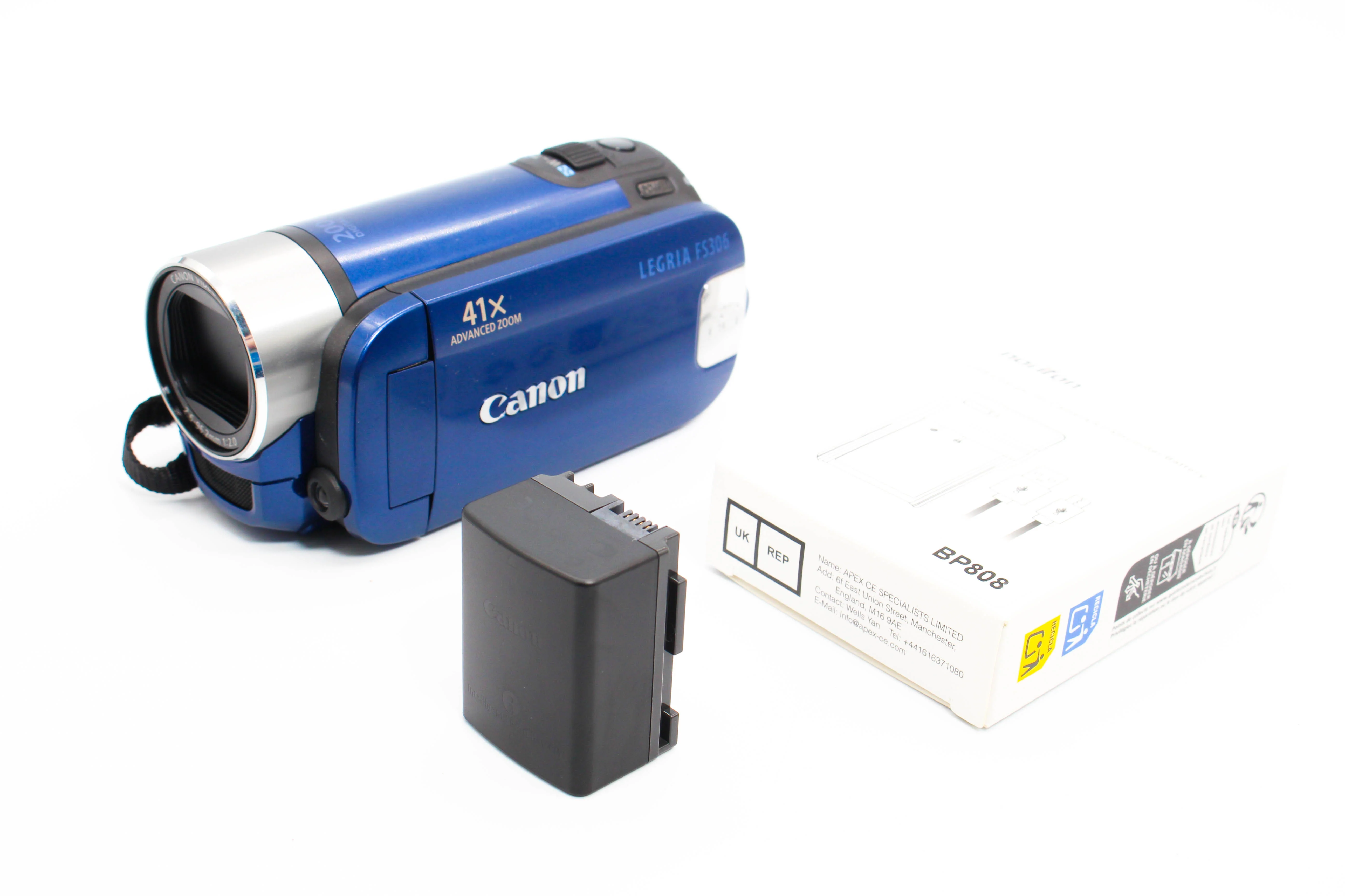 Canon Legria FS306 E HD SD Card Video Handycam Camcorder Camera - Tested Bundle Excellent - Image 2
