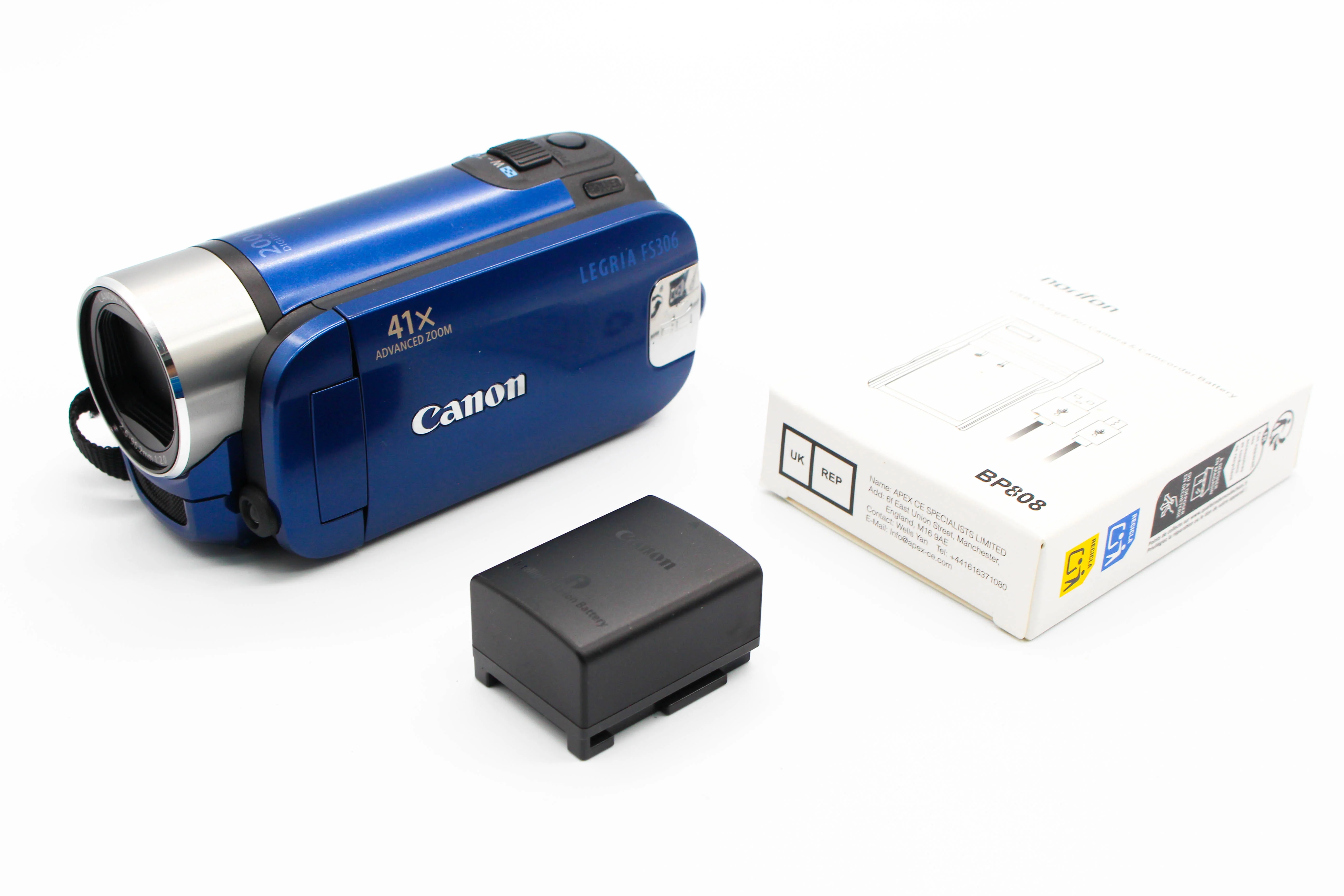 Canon Legria FS306 E HD SD Card Video Handycam Camcorder Camera - Tested Bundle Excellent - Image 2