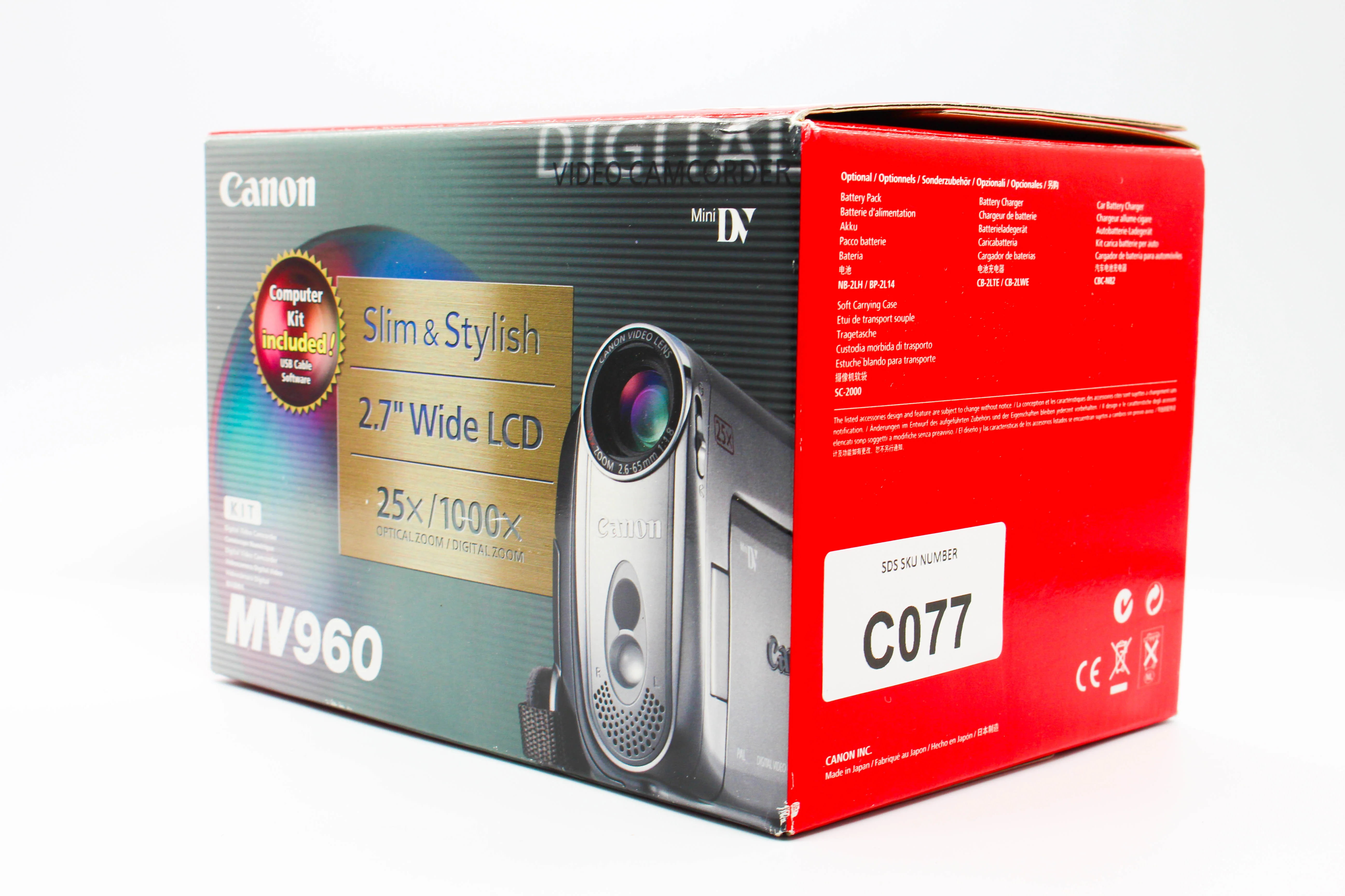 Canon MV960 MiniDV Video Handycam Camcorder Camera - Tested Bundle Excellent - Image 3