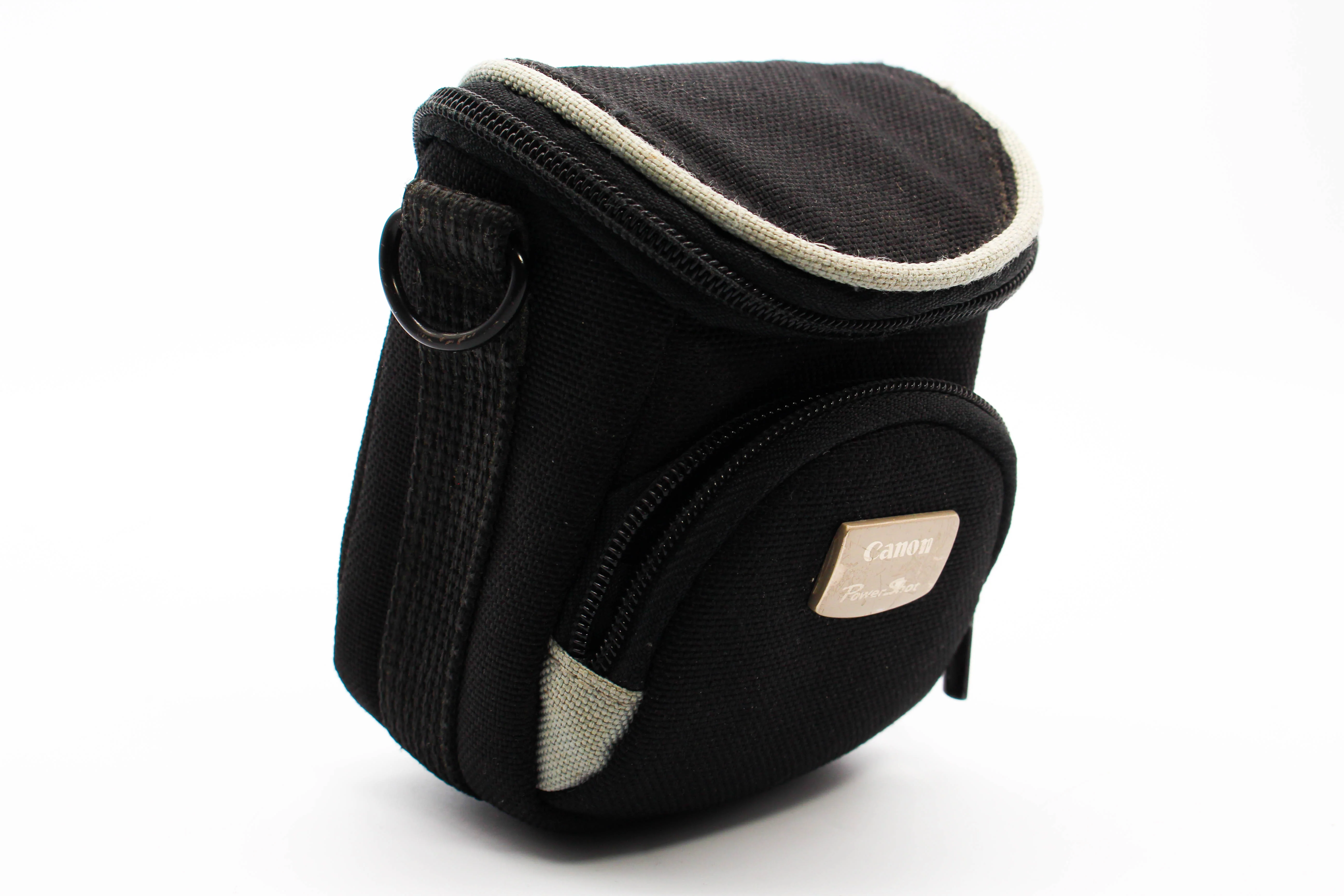 Canon PowerShot CorDura Small Camera Carry Pouch Bag For Digicam Compact Cameras Black - Image 2