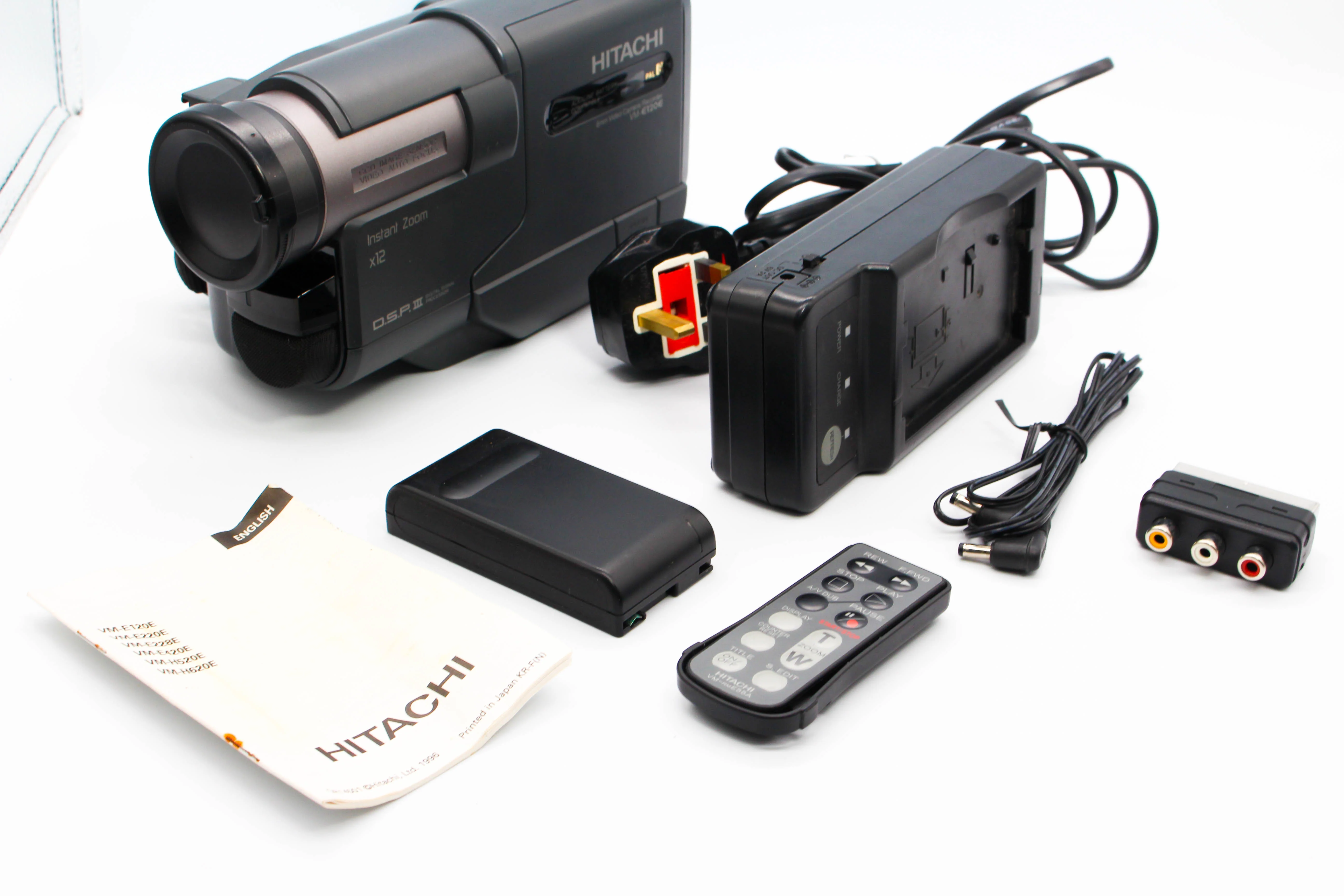 Hitachi VM-E120E 8mm Analog Video Handycam Camcorder Camera - Tested Bundle Excellent - Image 2