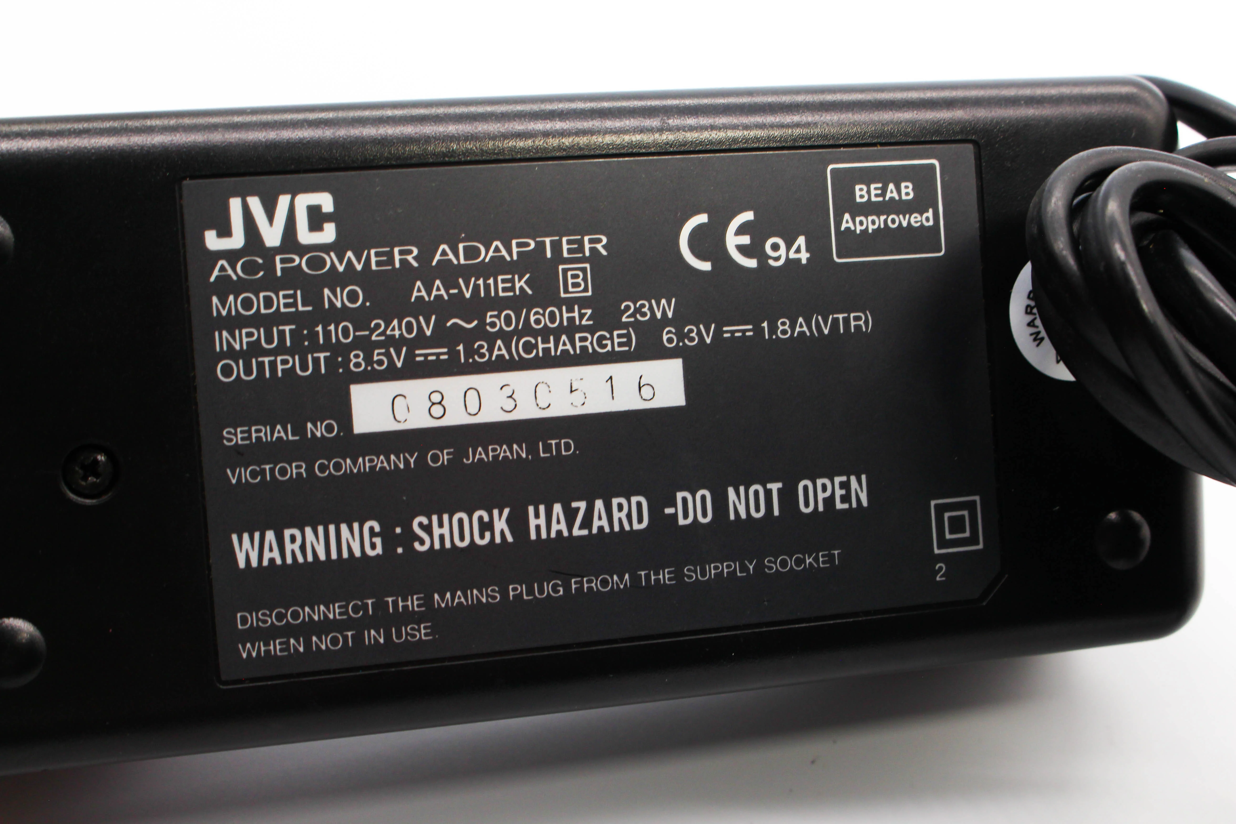 JVC AA-V11EK AC Power Adapter Battery Mains Charger for Handycam Camcorder - Tested Excellent - Image 7
