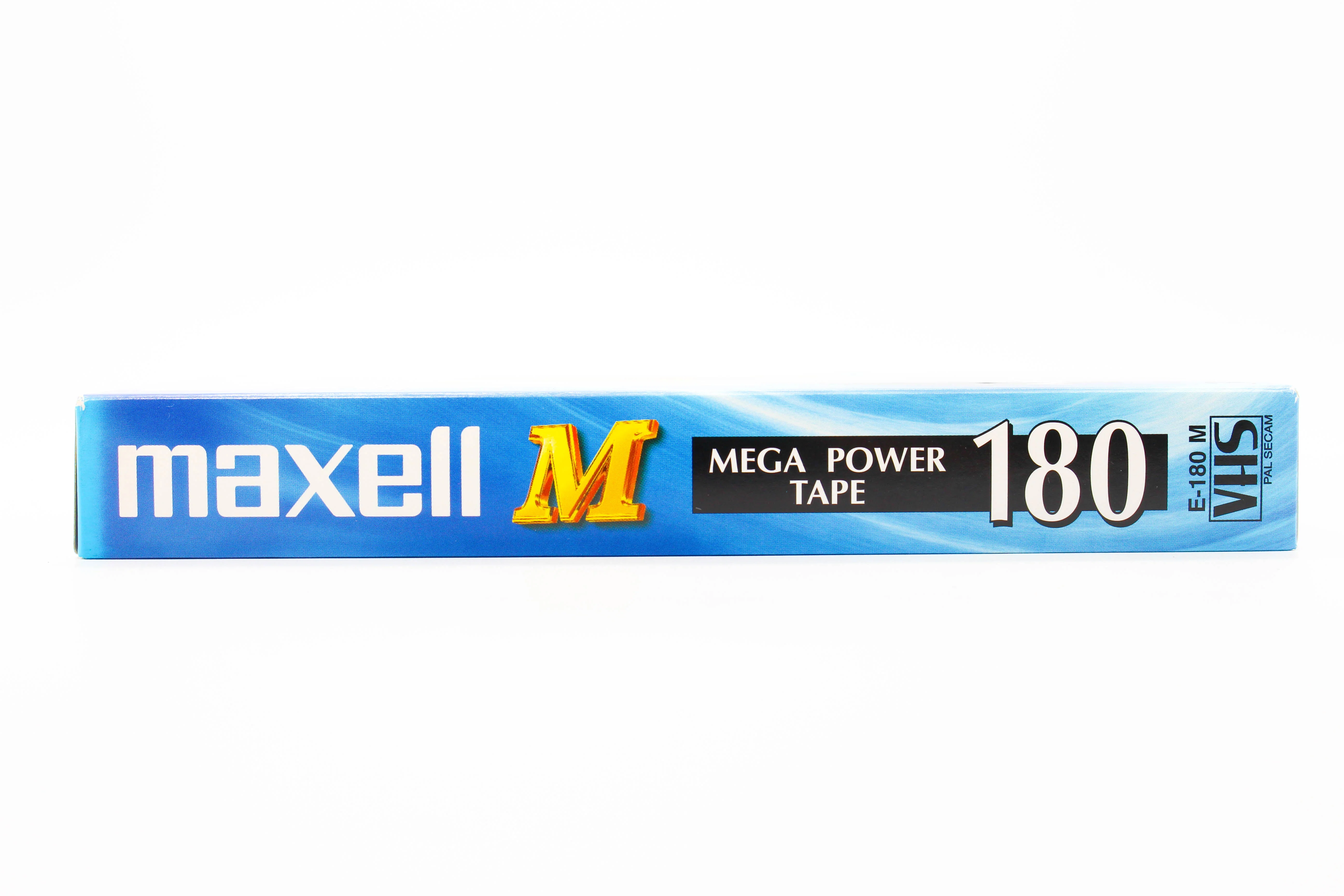 Maxell E180-M VHS Tape 3 Hour Mega Power Tape - New Sealed - Image 7