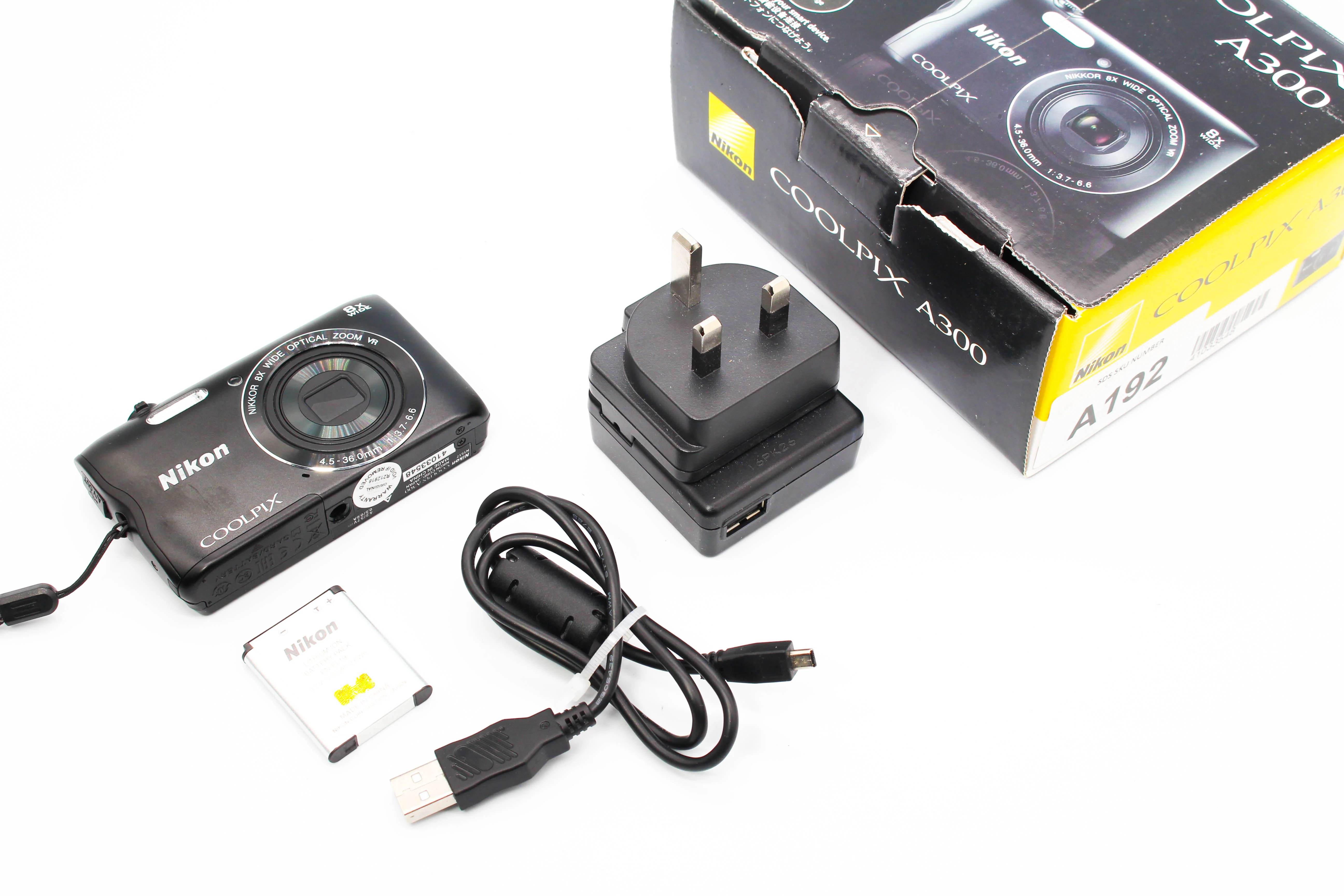 Nikon Coolpix A300 Retro SD Card Photo Video Digital Camera Digicam - Tested Bundle Excellent - Image 2