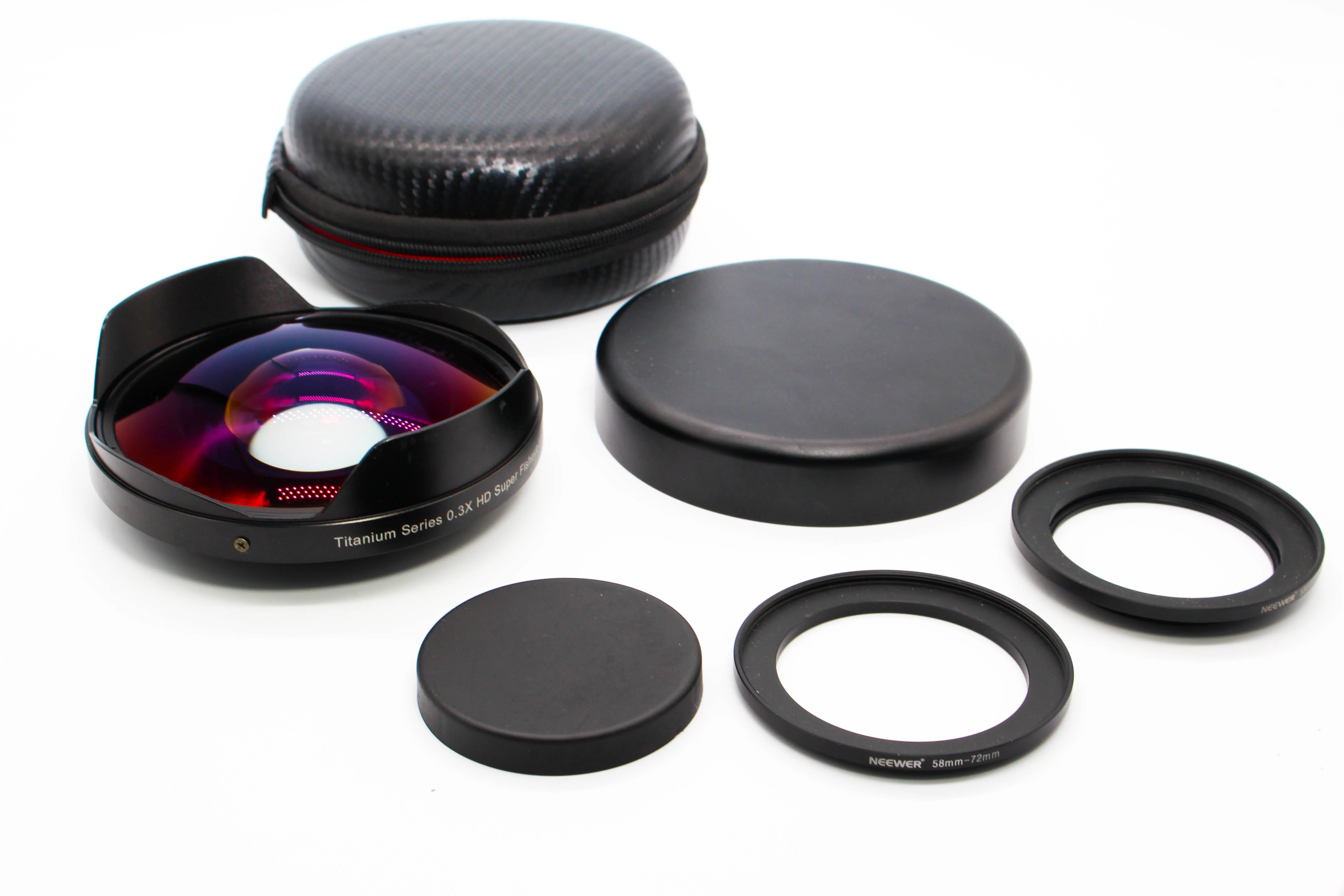 Opteka 0.3X 72mm Titanium Series HD Super Screw Mount Fisheye Lens - Tested Bundle - Image 2