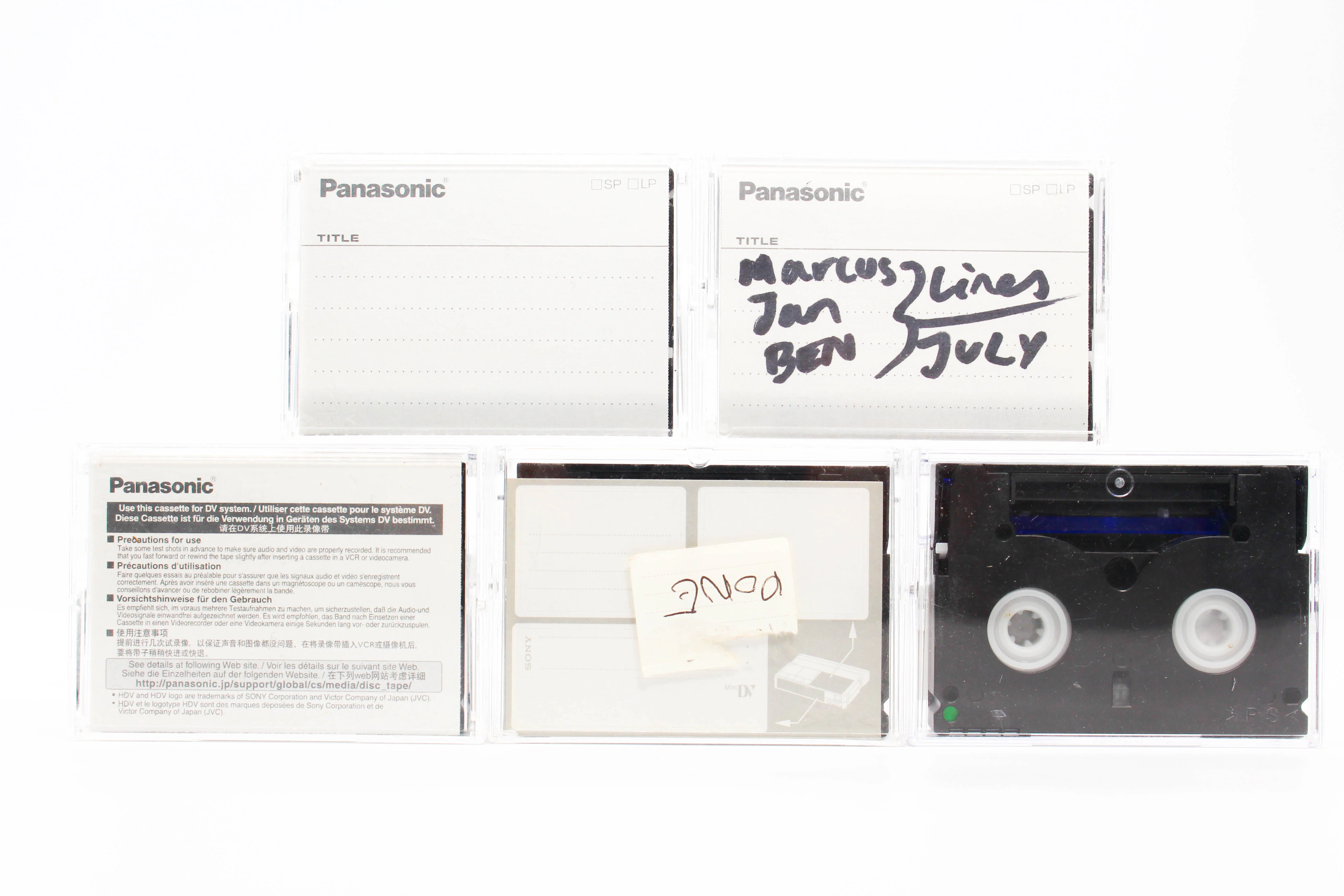 Panasonic DVM60ME MiniDV Professional Digital Video Cassette Tape 5 Pack - Tested Used - Image 2