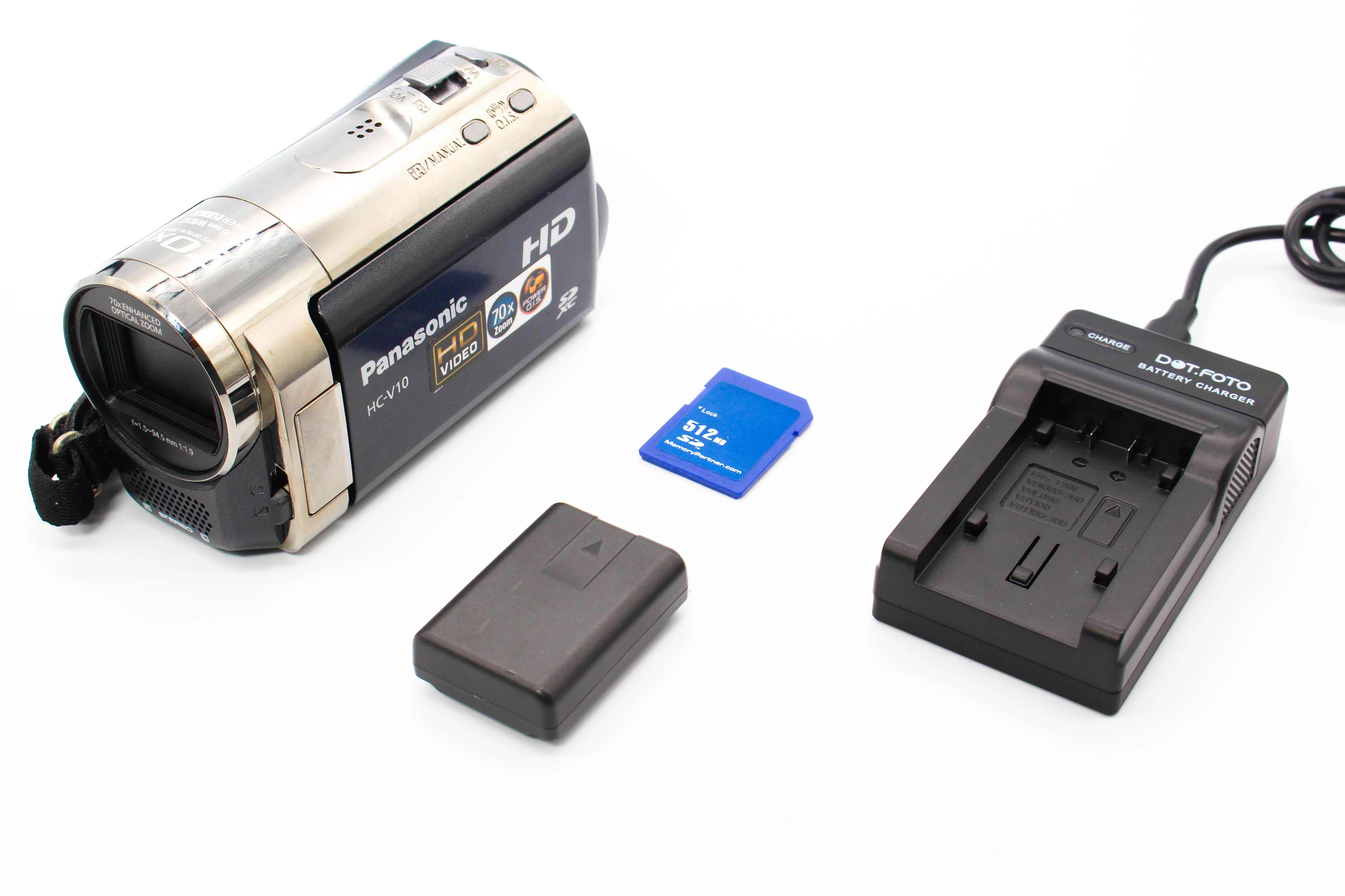 Panasonic HC-V10 HD SD Card Digital Video Camcorder - Tested Bundle Excellent - Image 2