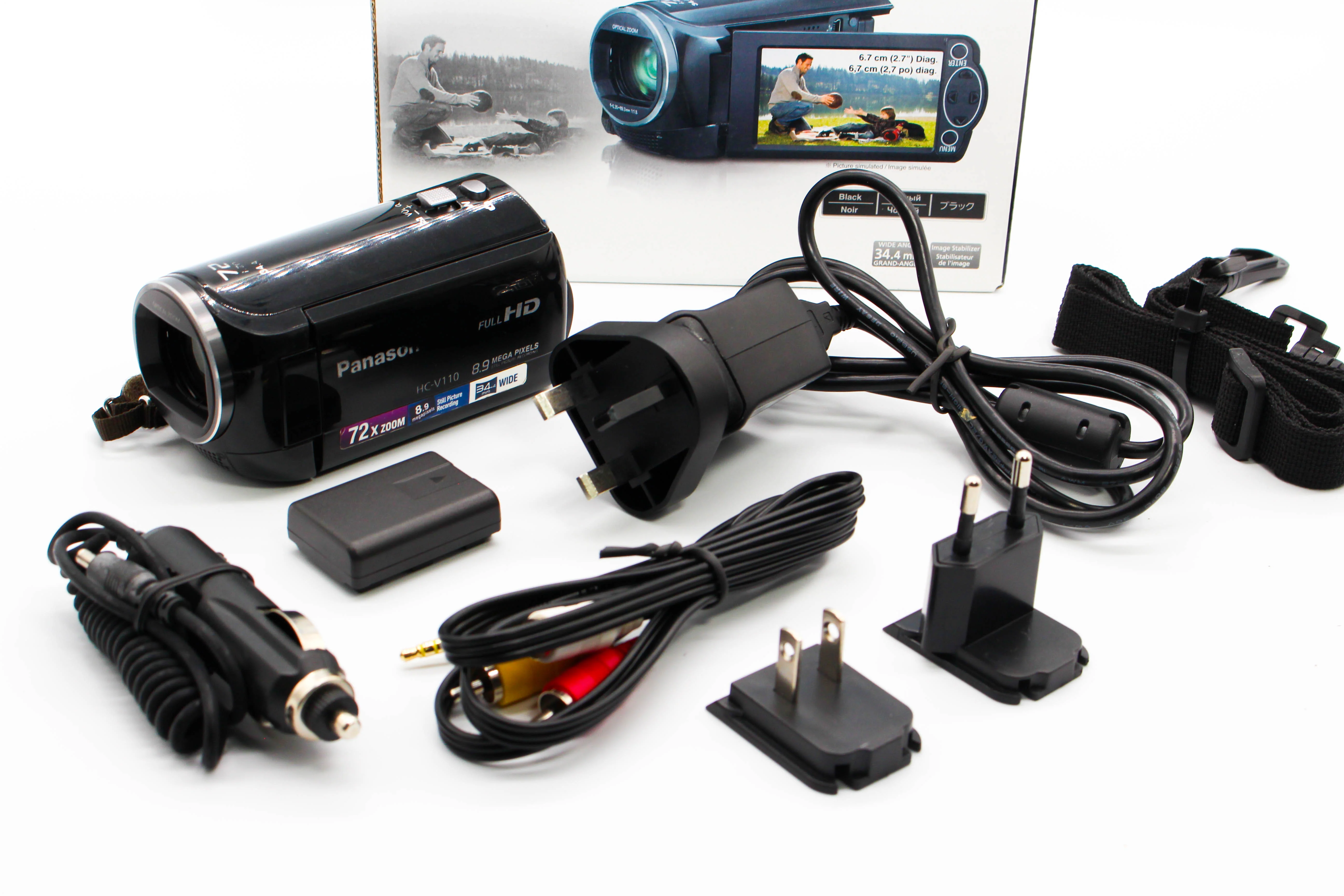 Panasonic HC-V110 HD SD Card Video Handycam Camcorder Camera - Tested Bundle - Image 2