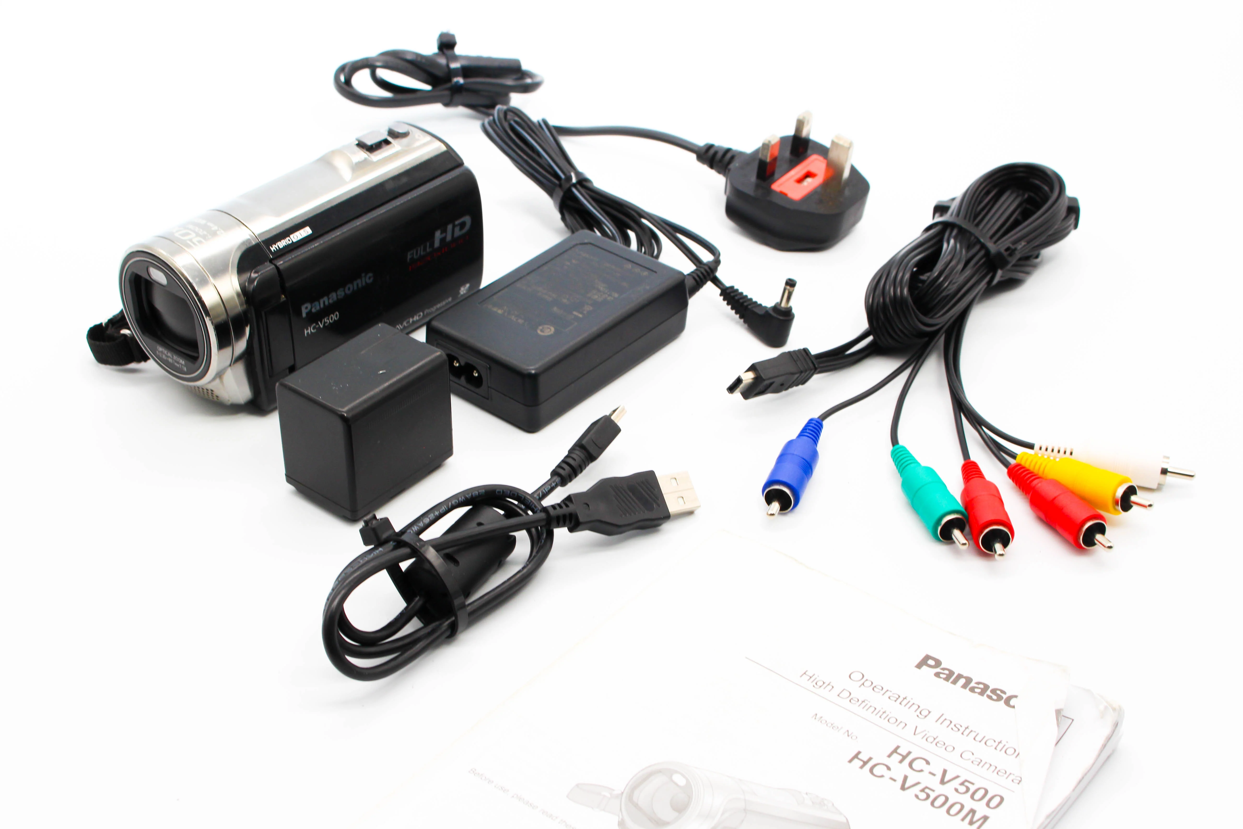 Panasonic HC-V500 HD SD Card Video Handycam Camcorder Camera - Tested Bundle Good - Image 2