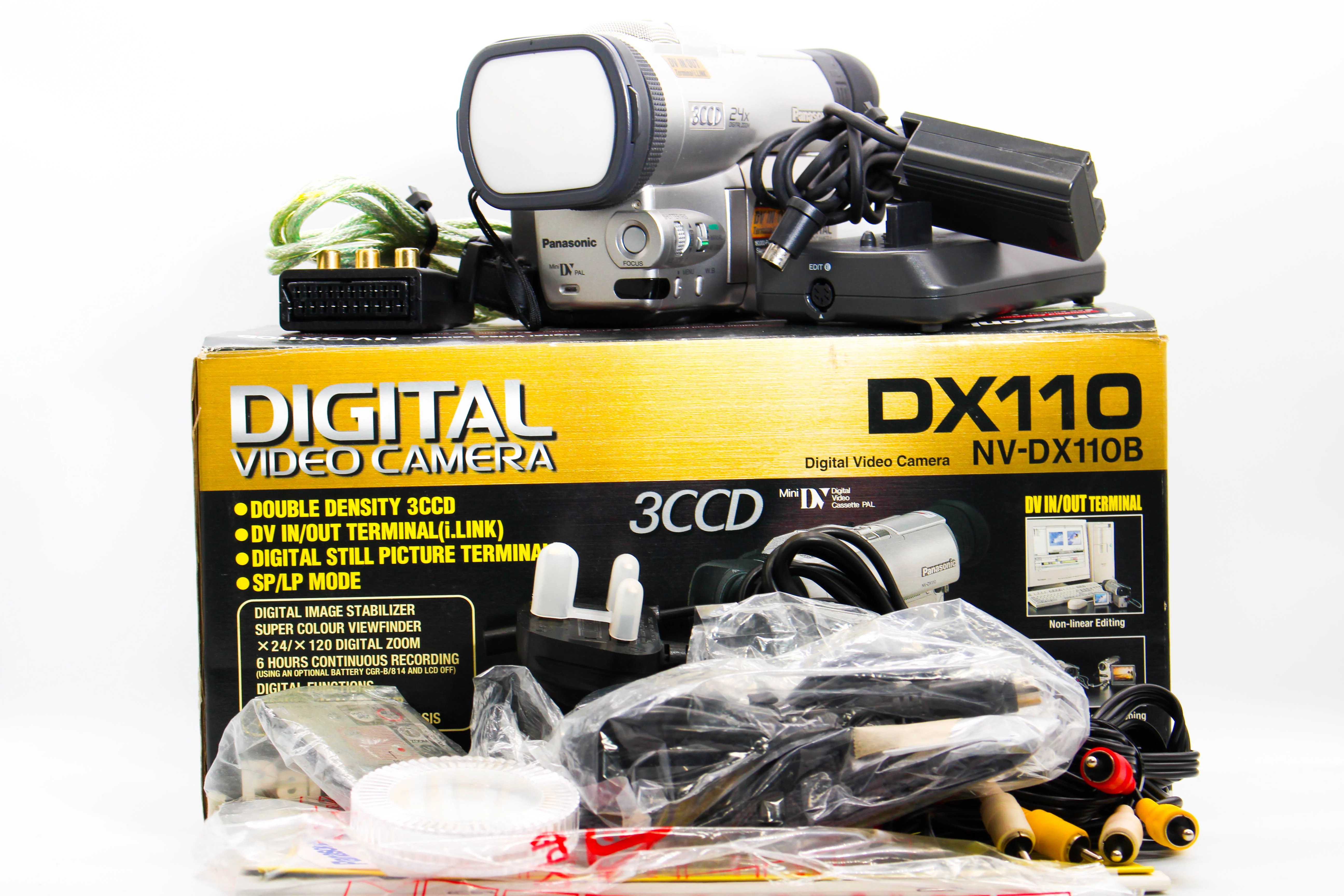 Panasonic NV-DX110B MiniDV Digital Video Handycam Camcorder Camera - Tested Bundle Excellent - Image 2