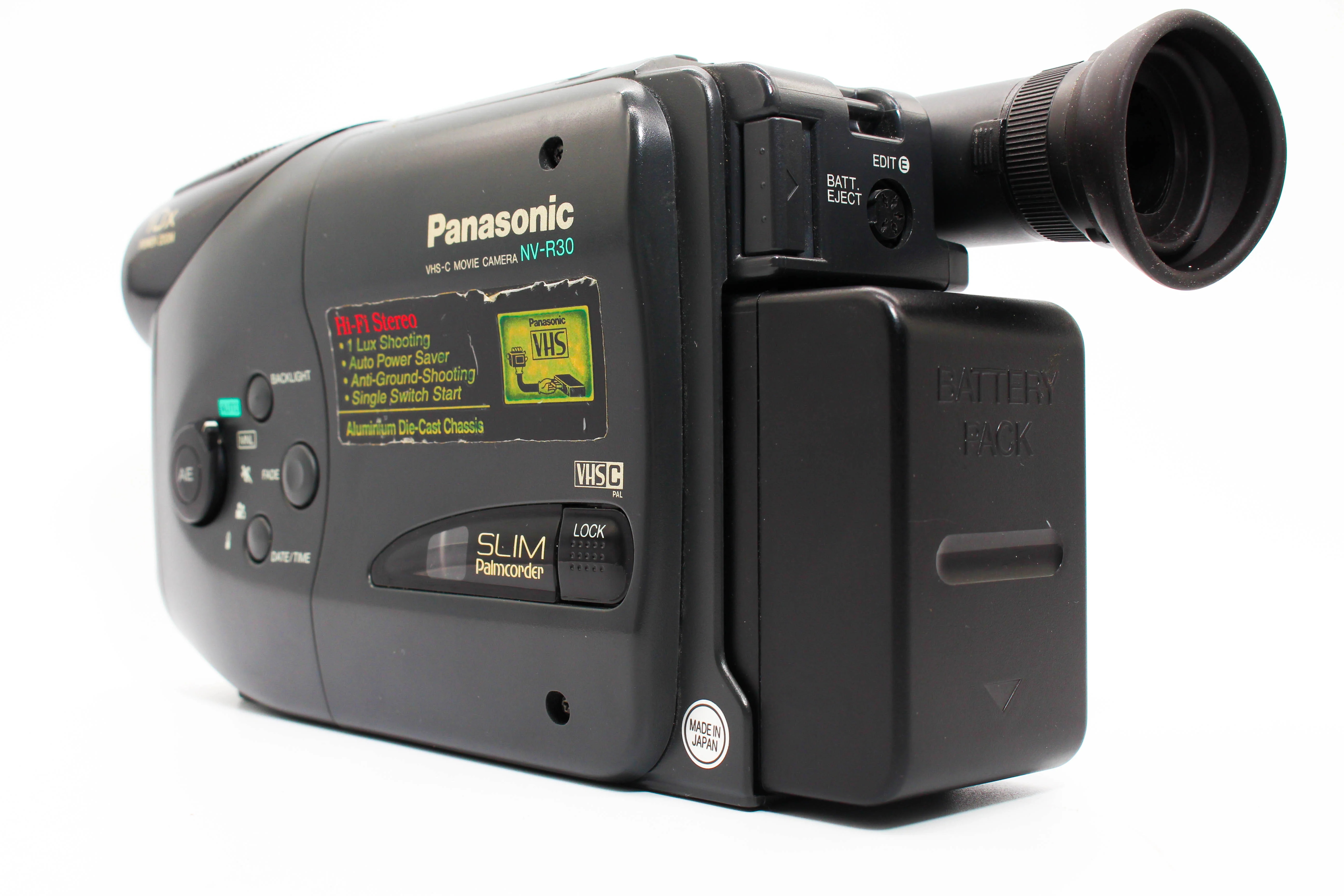 Panasonic NV-R30B VHS-C VHS Slim Palmcorder Handycam Camcorder Camera - Tested Bundle - Image 3