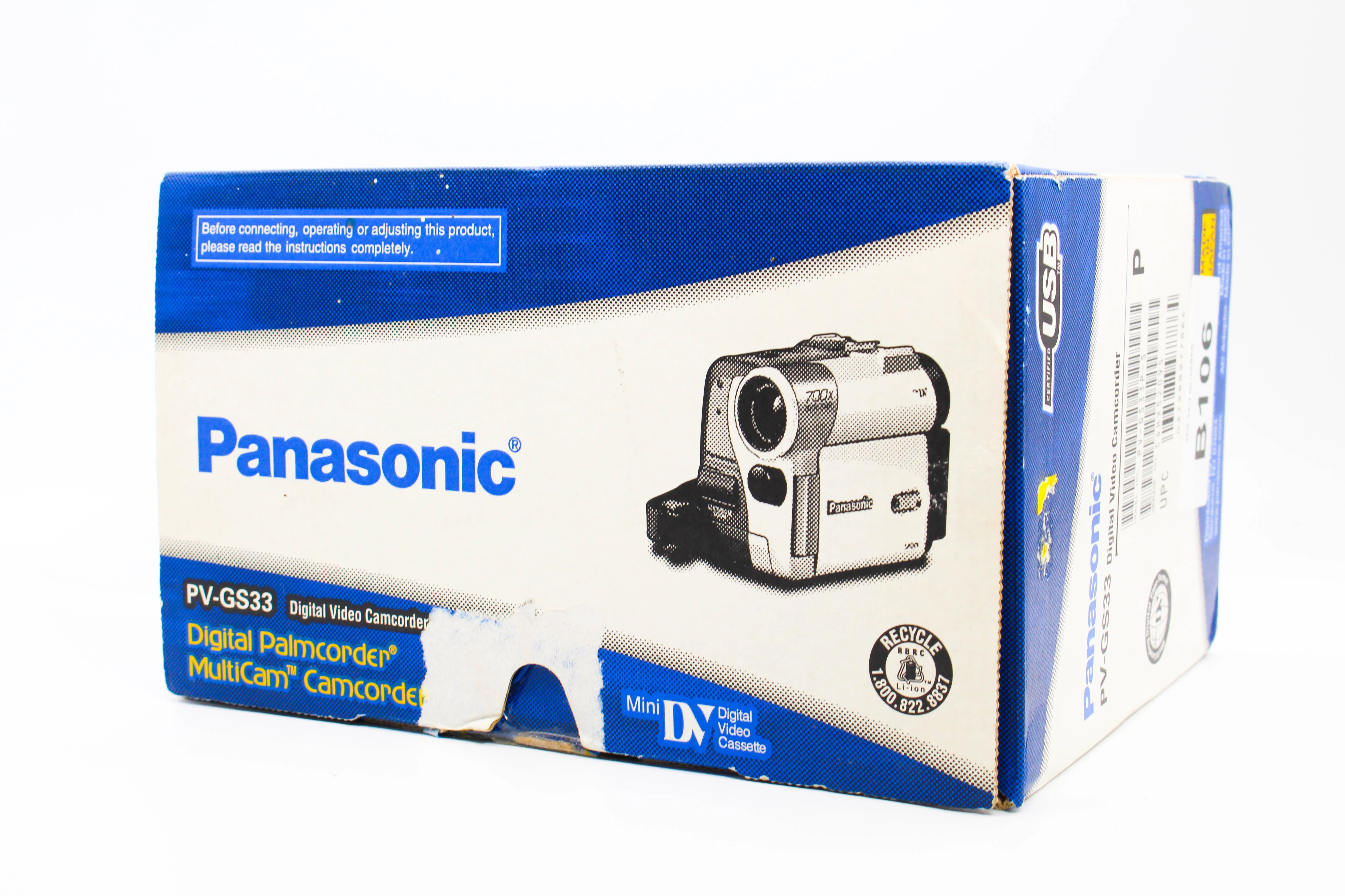 Panasonic PV-GS33 NTSC MiniDV Video Handycam Camcorder Camera - Tested Bundle Excellent - Image 3