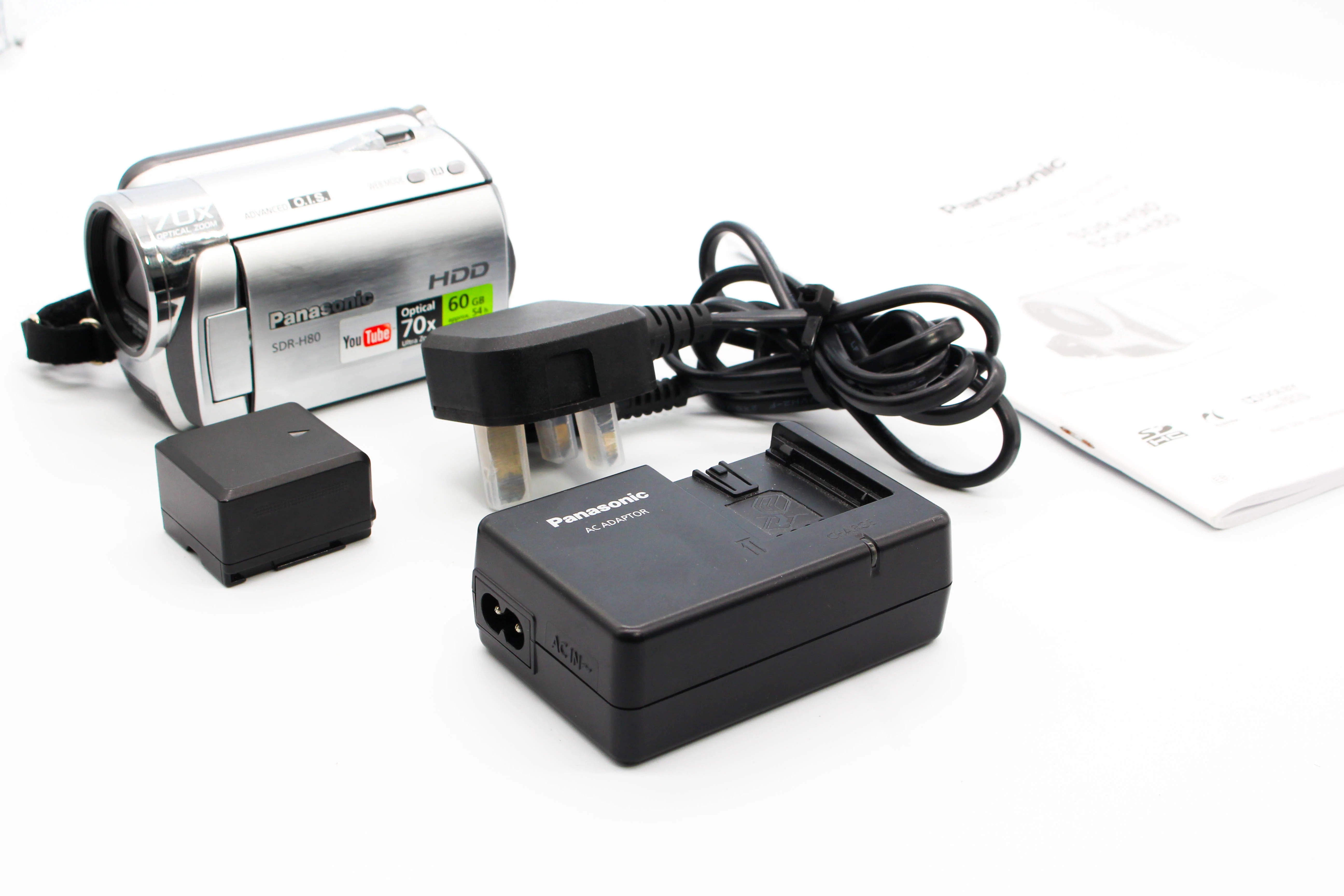 Panasonic SDR-H80 HDD Digital Video Handycam Camcorder Camera - Tested Bundle Excellent - Image 2