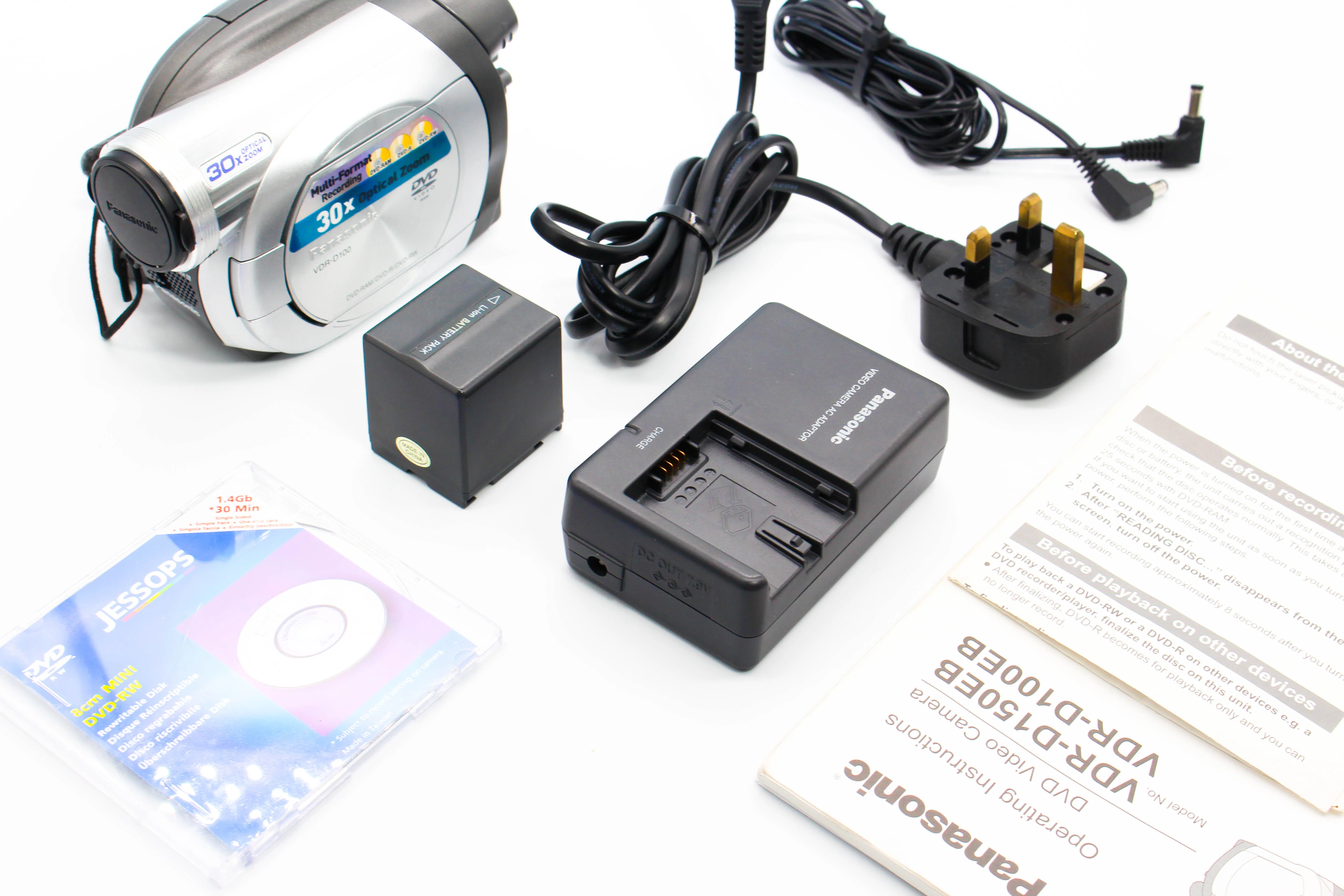 Panasonic VDR-D100 DVD Retro Video Handycam Camcorder Camera - Tested Bundle Excellent - Image 3