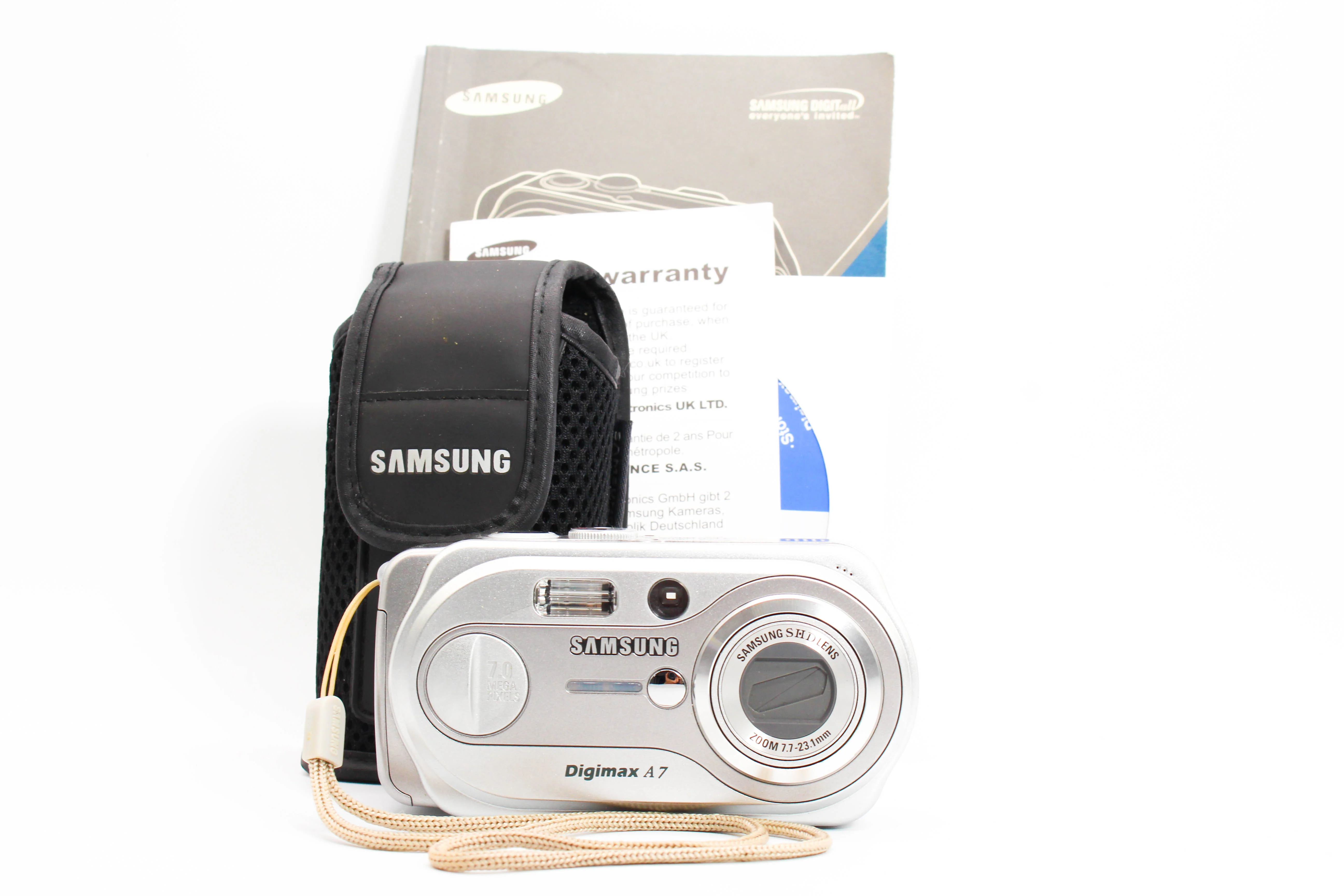 Samsung Digimax A7 SD Card Digital Compact Photo Video Camera Digicam - Tested Bundle - Image 2