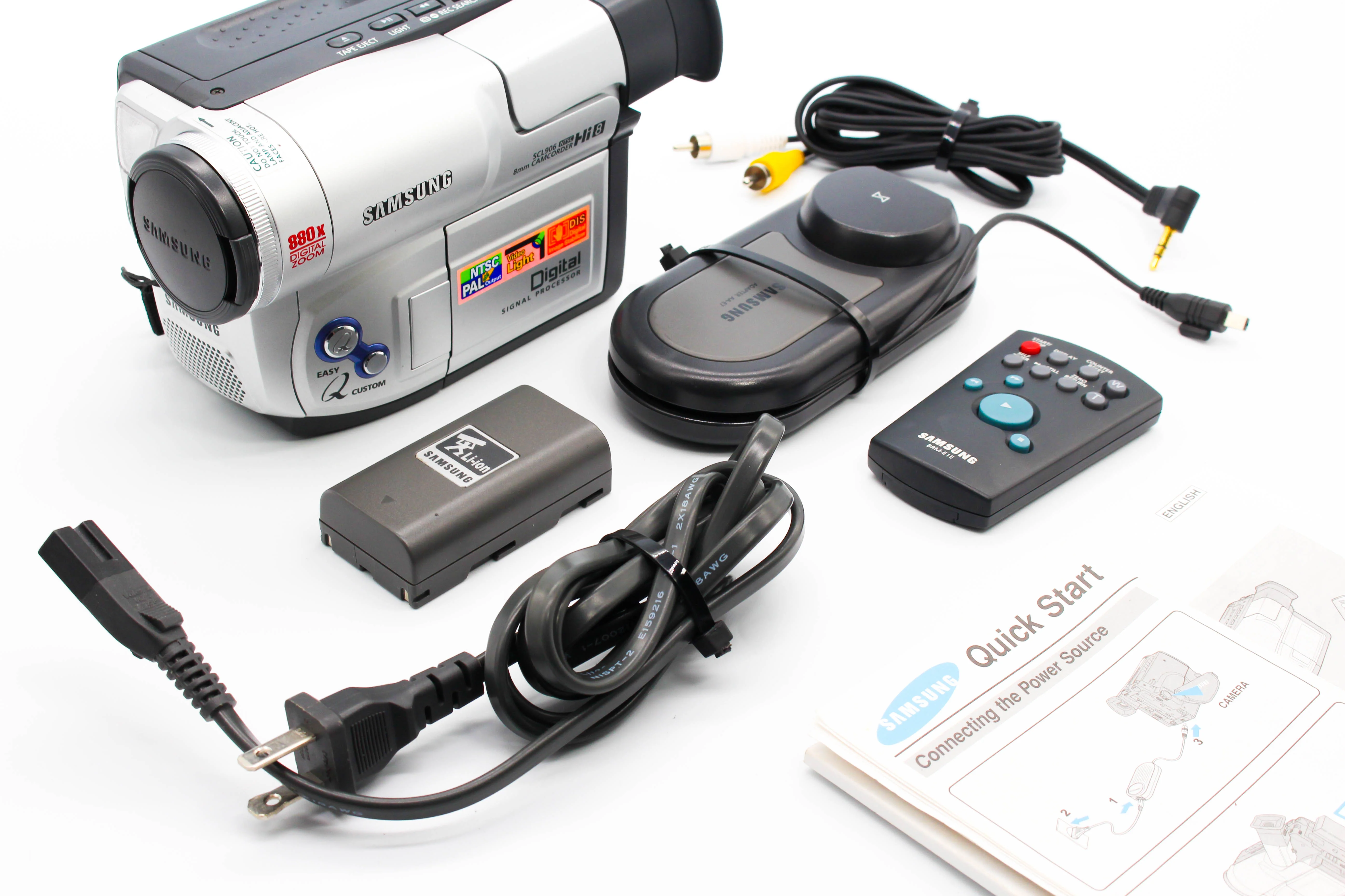 Samsung SCL906 NTSC Hi8 8mm Handycam Camera Analog Video Camcorder - Tested Bundle Excellent - Image 2