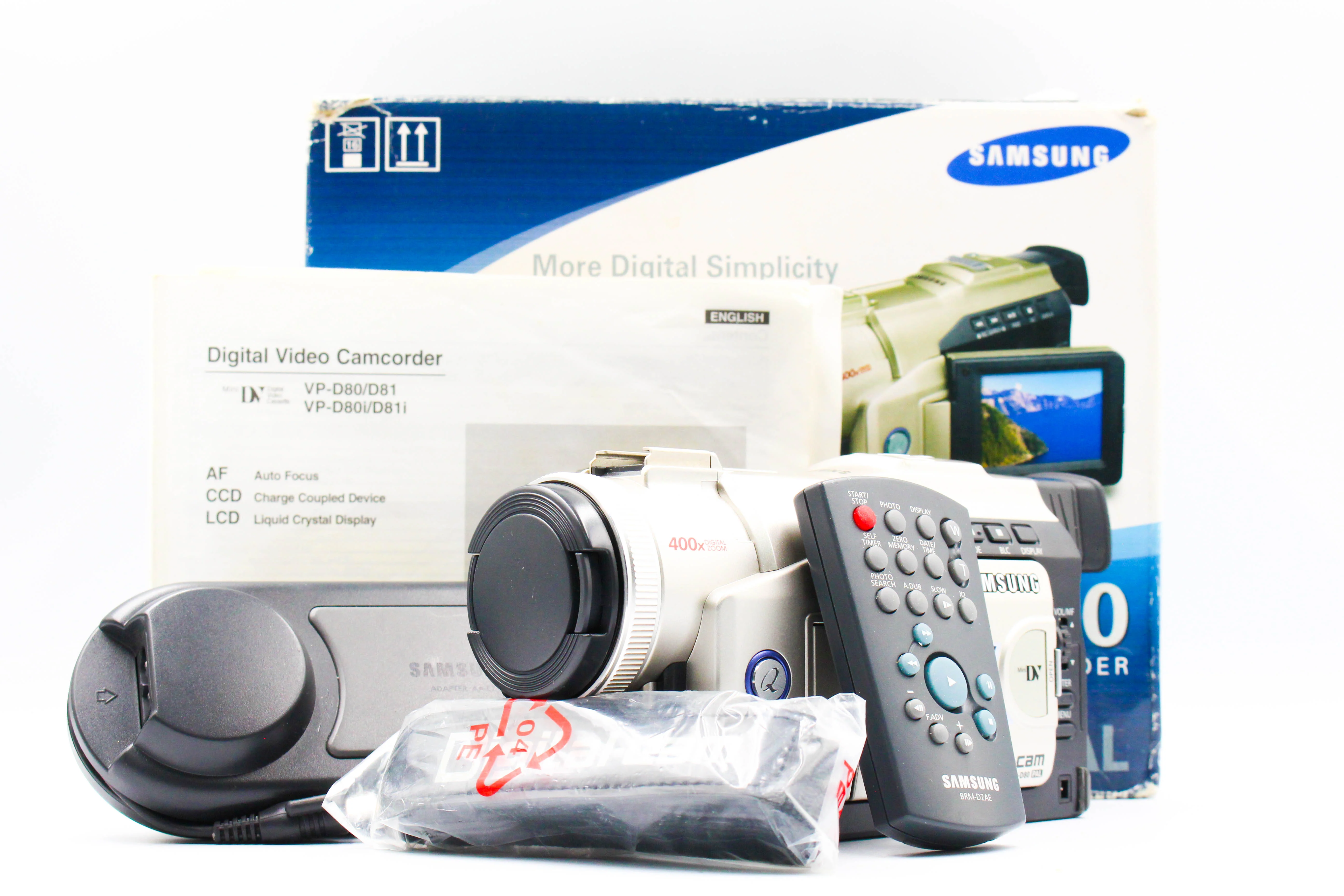 Samsung VP-D80 MiniDV Handycam Digital Video Camera Camcorder (Read) - Tested Bundle - Image 2