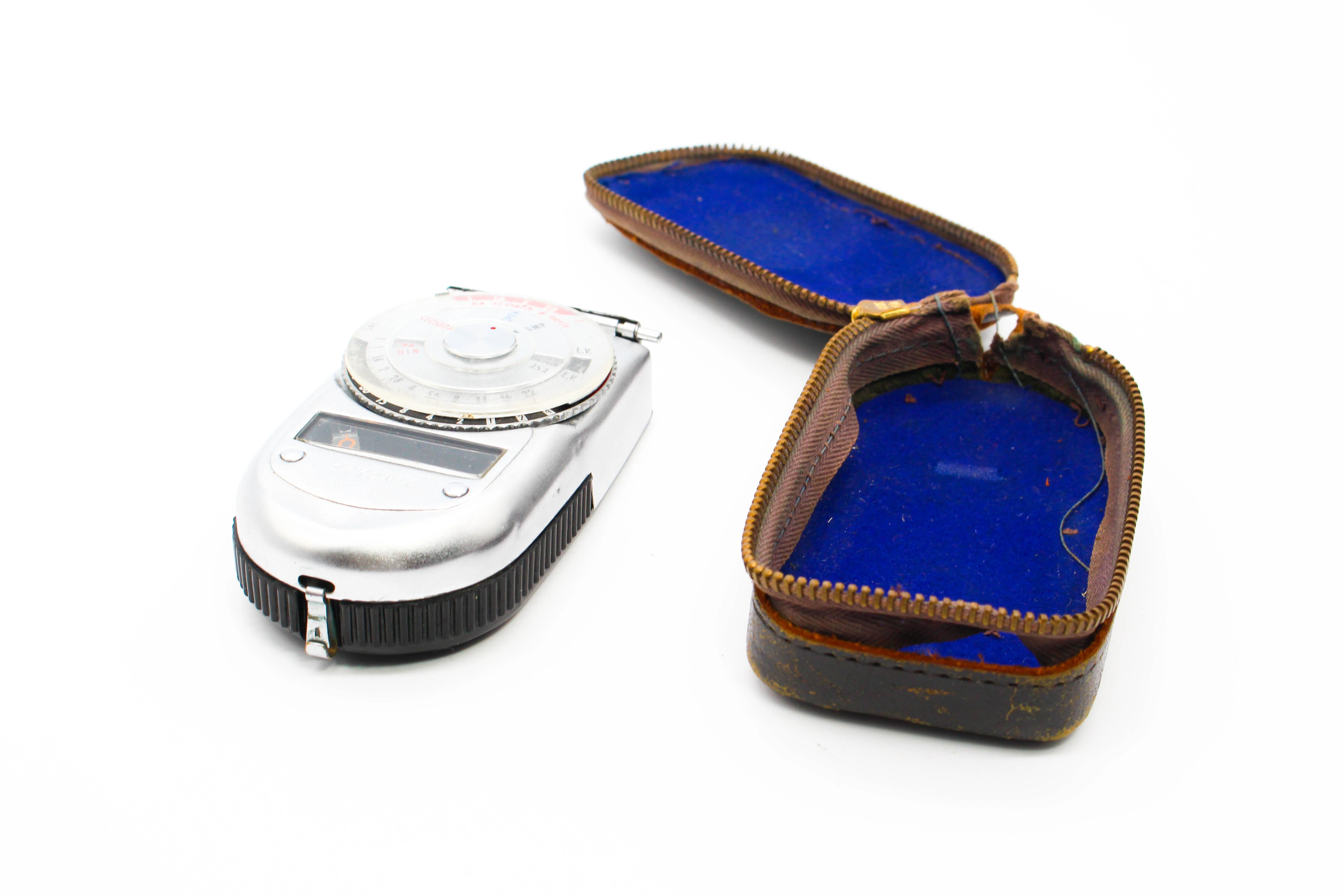 Sekonic Vintage CDS Light/Exposure Meter With Original Case For Photo - Tested Good - Image 2