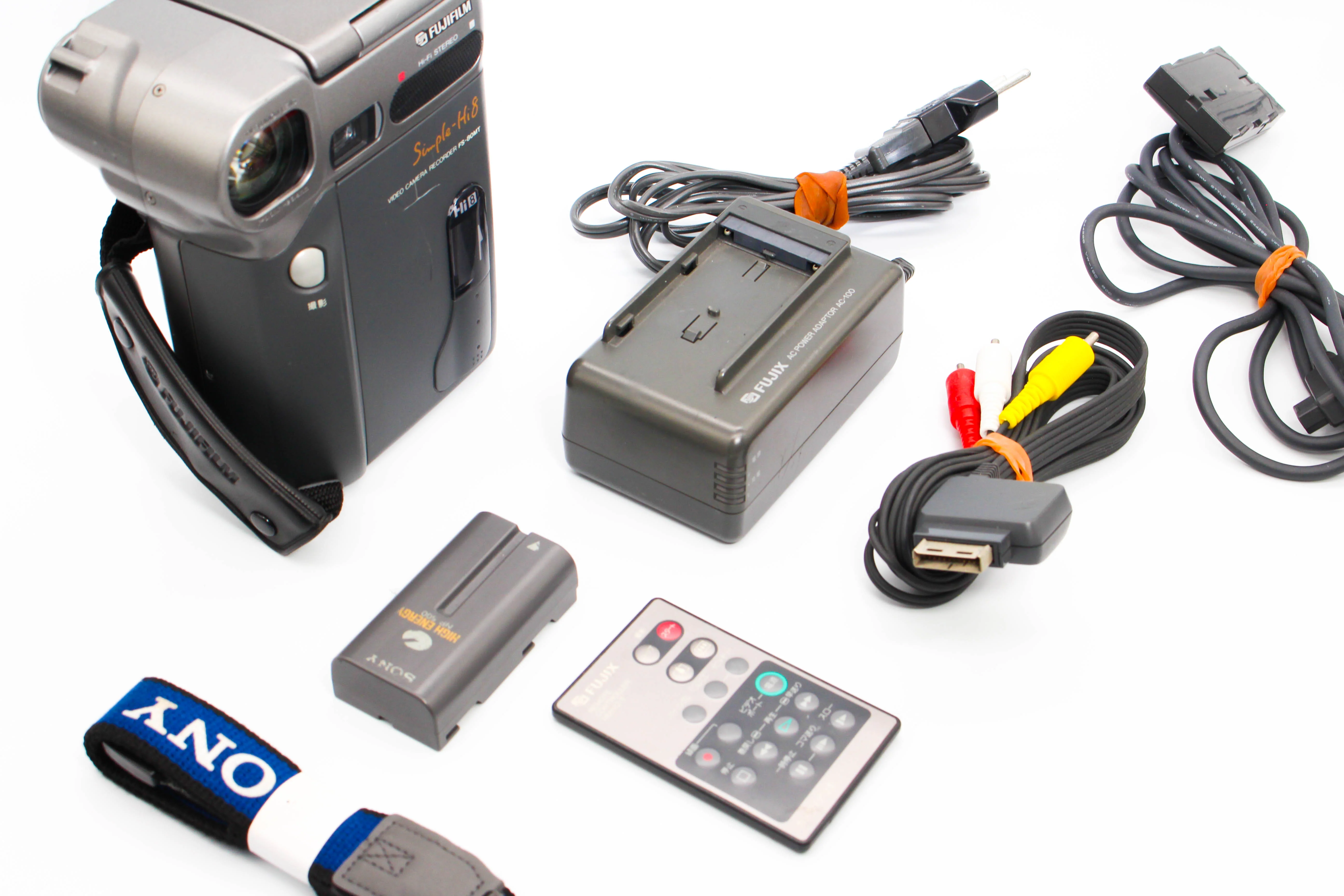 FujiFilm FS-80MT NTSC Japanese Simple-Hi8 Video8 Handycam Camcorder Camera - Tested Bundle Good - Image 2