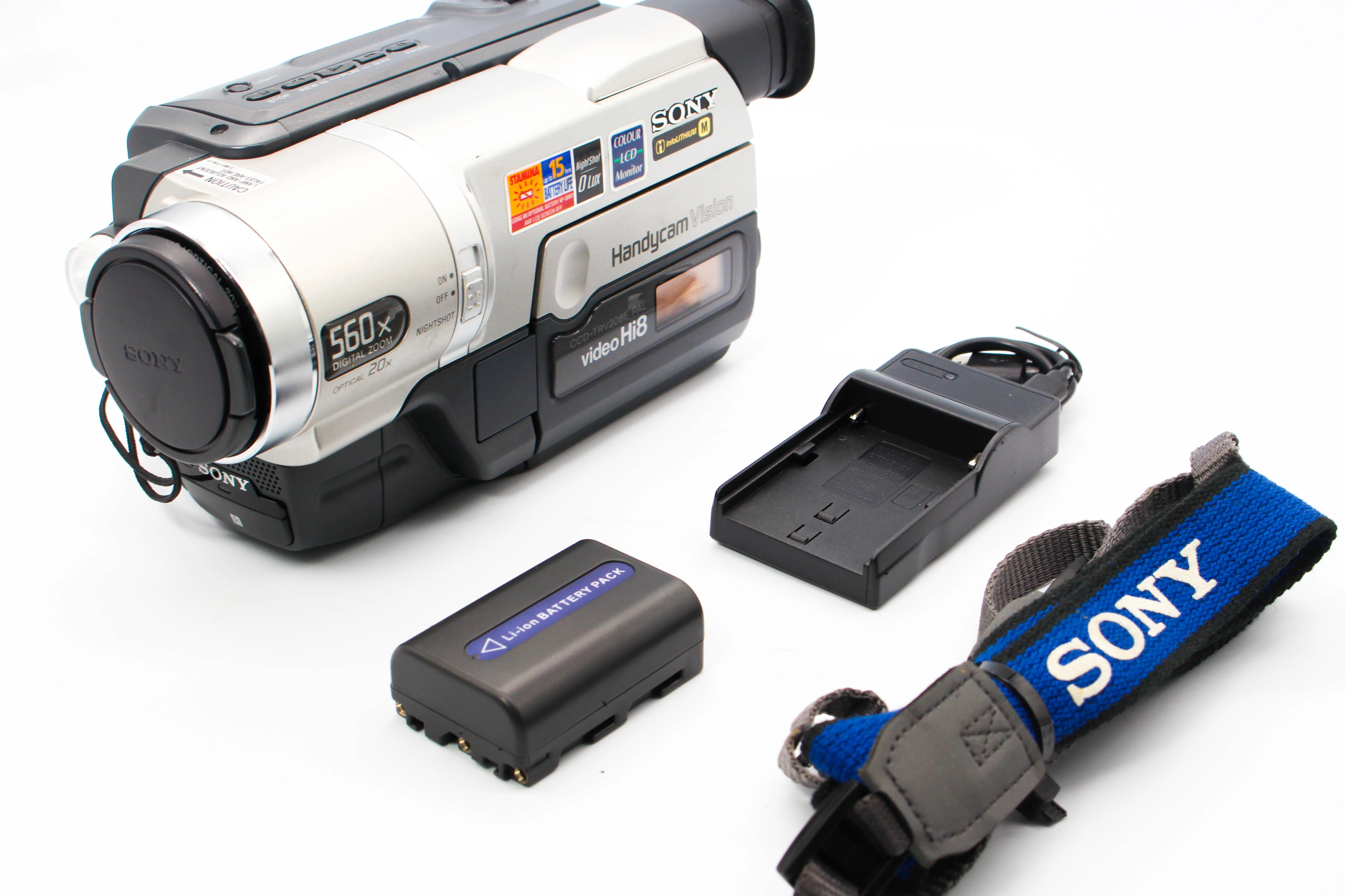 Sony CCD-TRV208E Hi8 Video8 Handycam Tape Digital Video Camcorder - Tested Bundle - Image 2