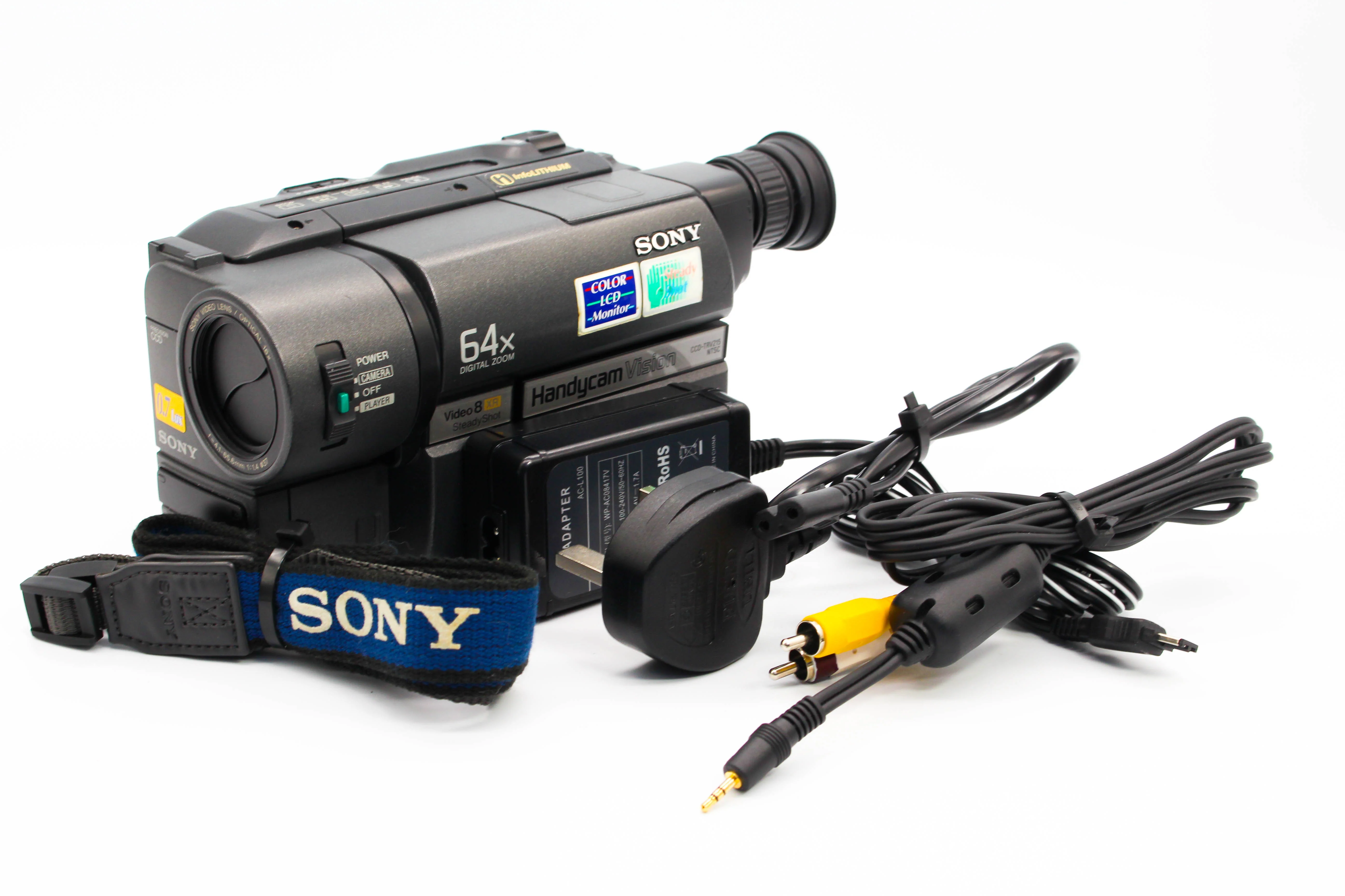 Sony CCD-TRV215 NTSC Video8 8mm Analog Video Handycam Camcorder Camera - Tested Bundle Excellent - Image 2