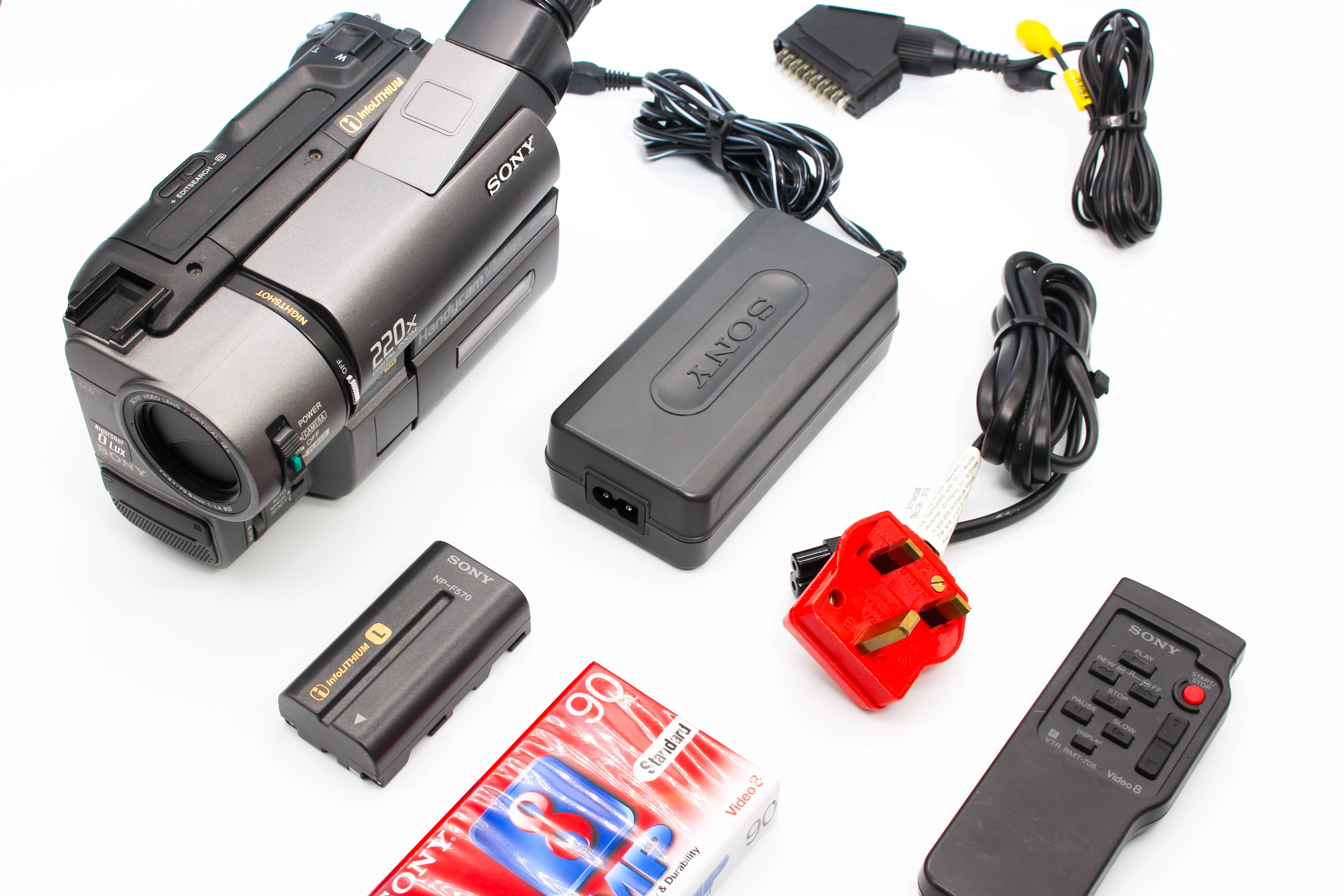 Sony CCD-TRV35E Video8 8mm XR Analog Video Handycam Camcorder Camera - Tested Bundle Excellent - Image 2