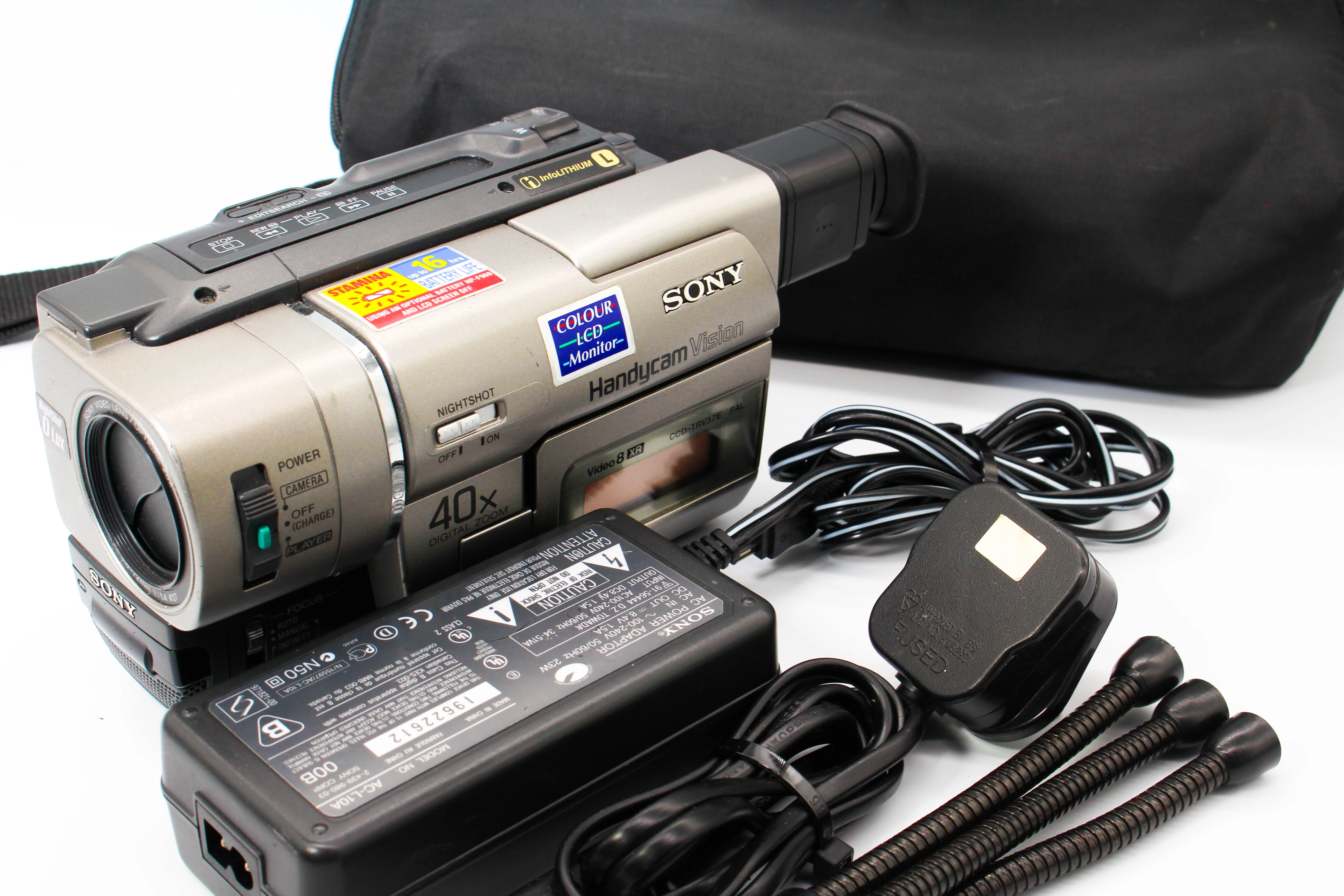 Sony CCD-TRV37E Video8 Handycam Tape Digital Video Camcorder - Tested Bundle Good - Image 2