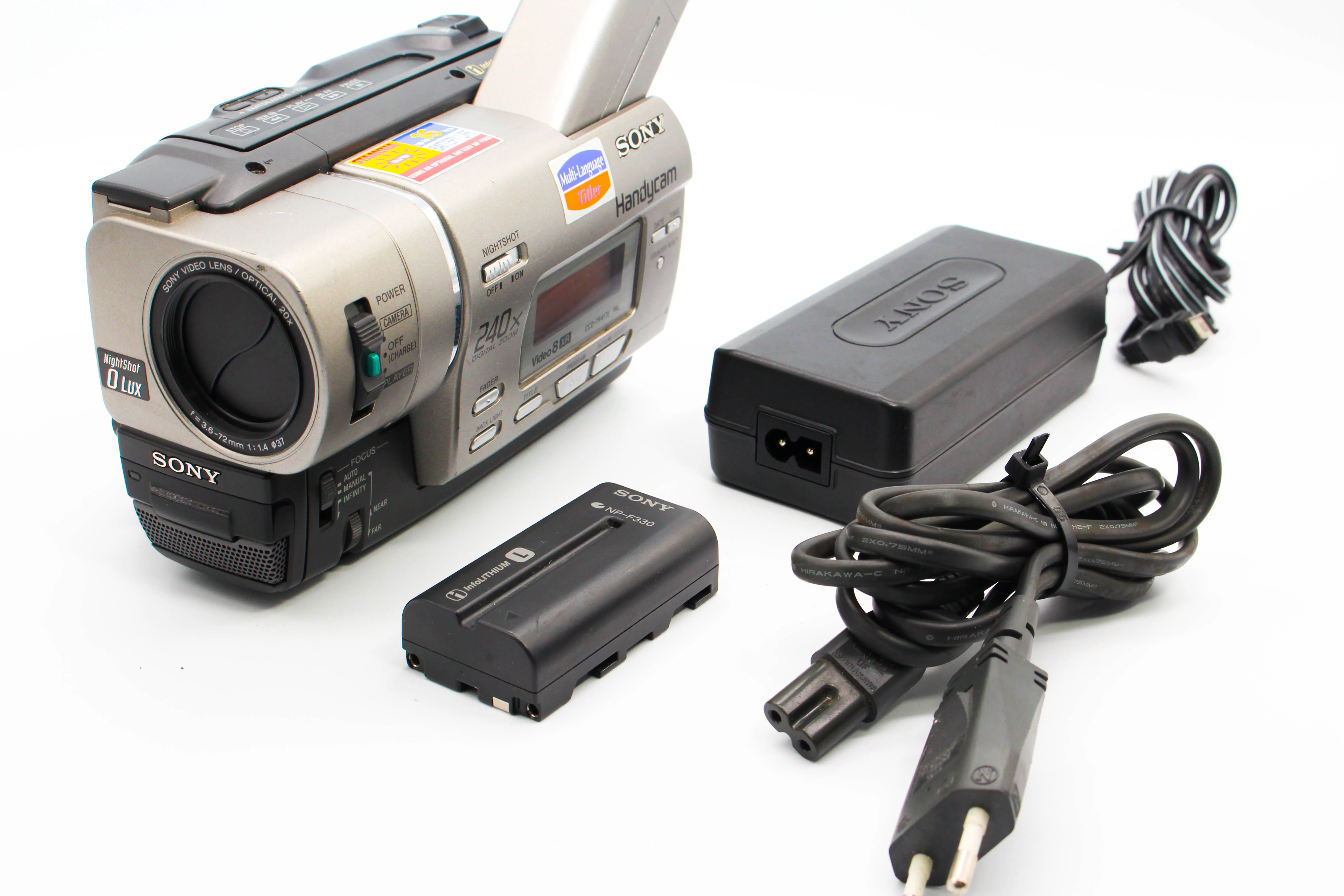 Sony CCD-TRV417E Video8 8mm XR Analog Video Handycam Camcorder Camera (Read) - Tested Bundle - Image 2