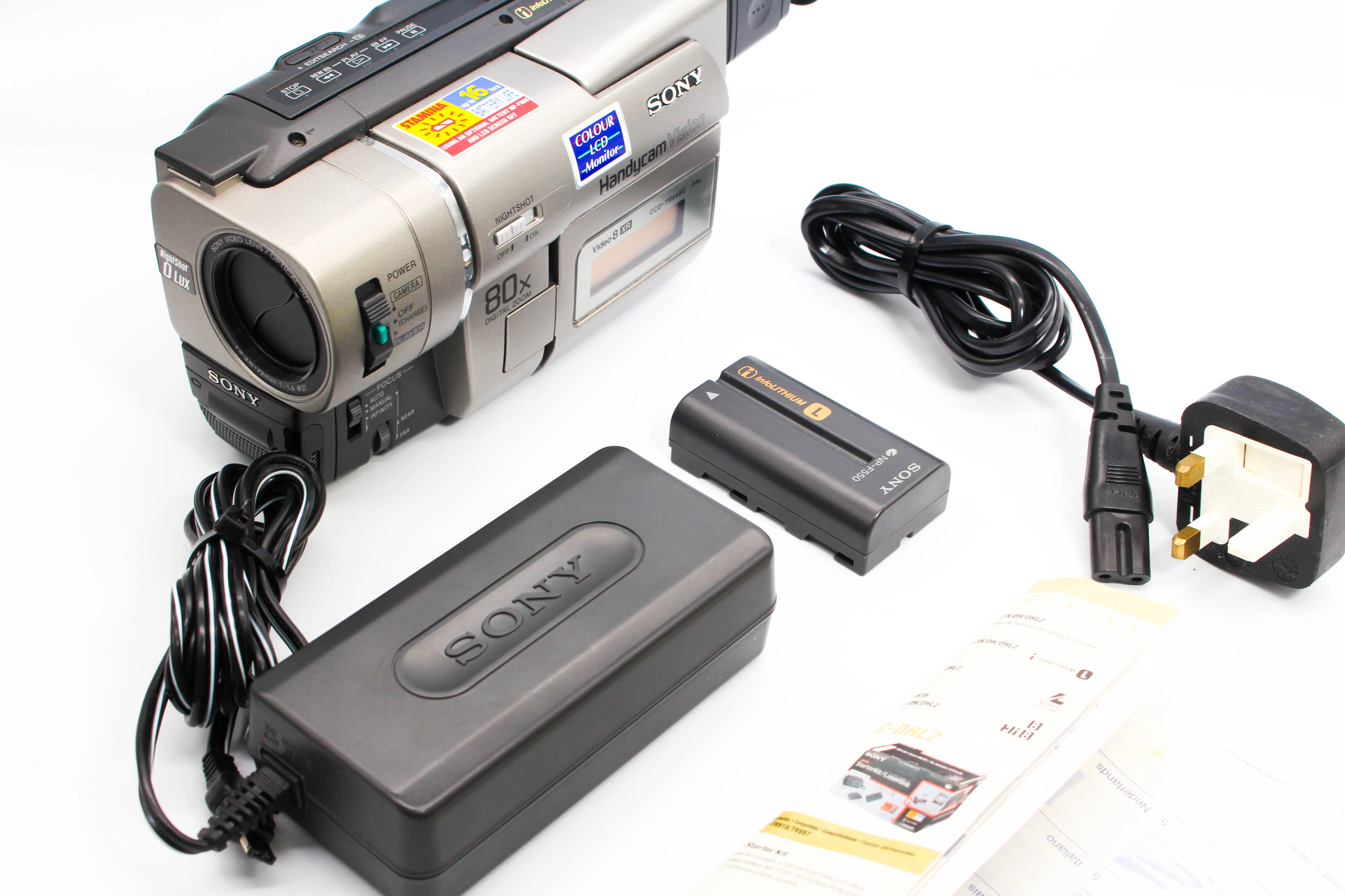 Sony CCD-TRV48E Video8 XR 8mm Handycam Video Camcorder Camera - Tested Bundle Excellent - Image 2