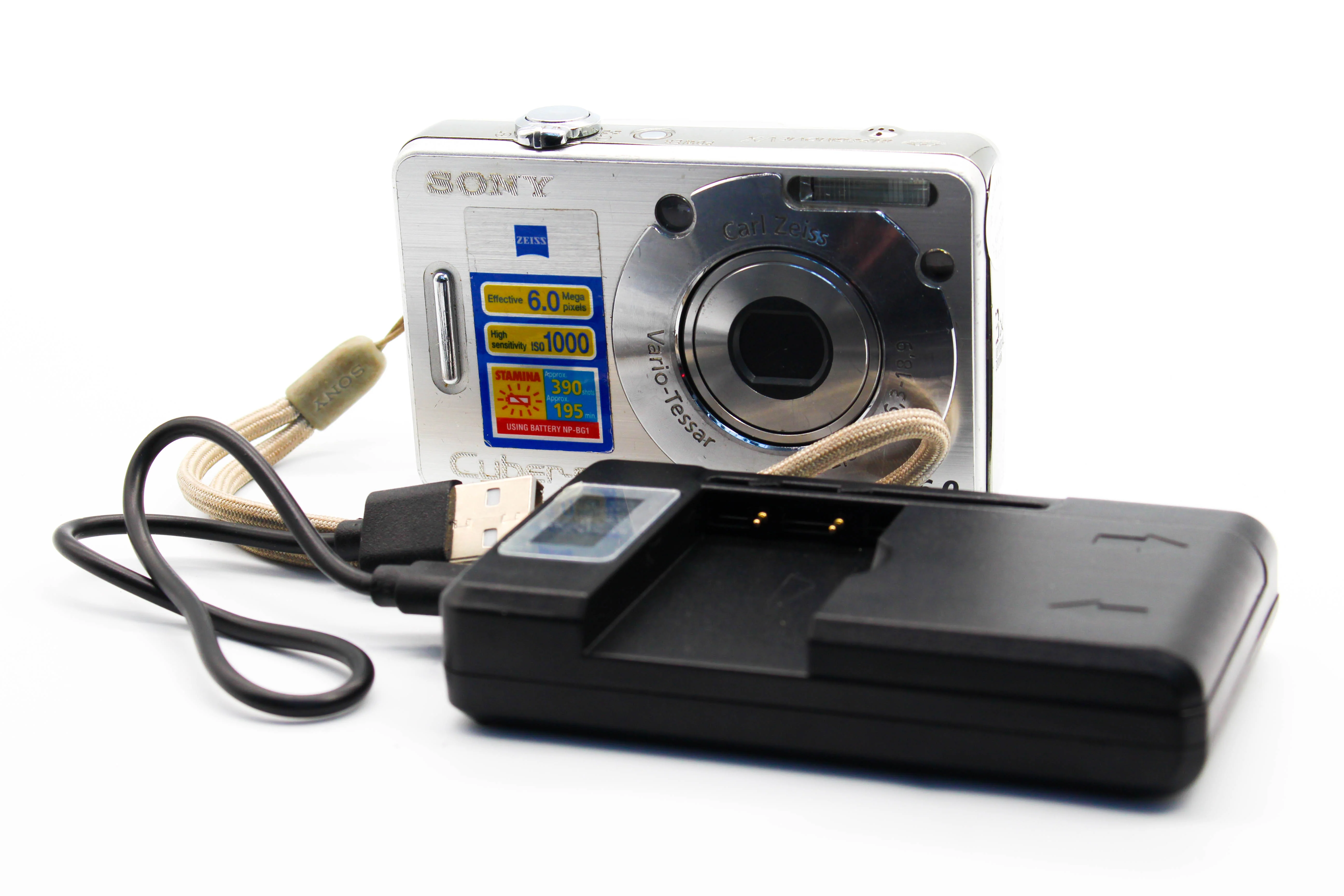 Sony Cybershot DSC-W50 Memory Stick Duo Pro Compact Digital Photo Video Retro Camera Digicam - Tested Bundle - Image 2
