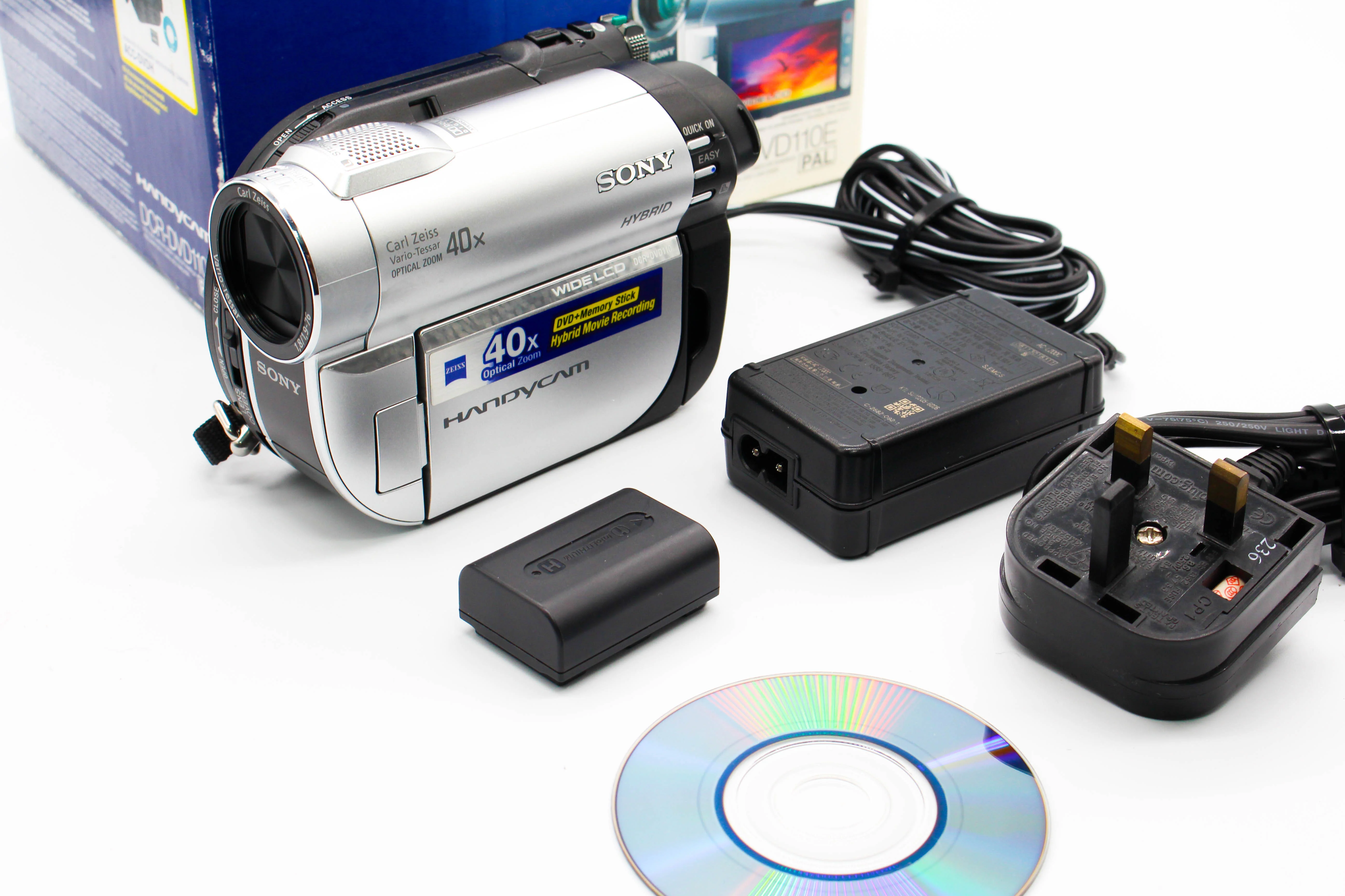 Sony DCR-DVD110E Mini DVD Video Handycam Camcorder Camera - Tested Bundle Excellent - Image 2