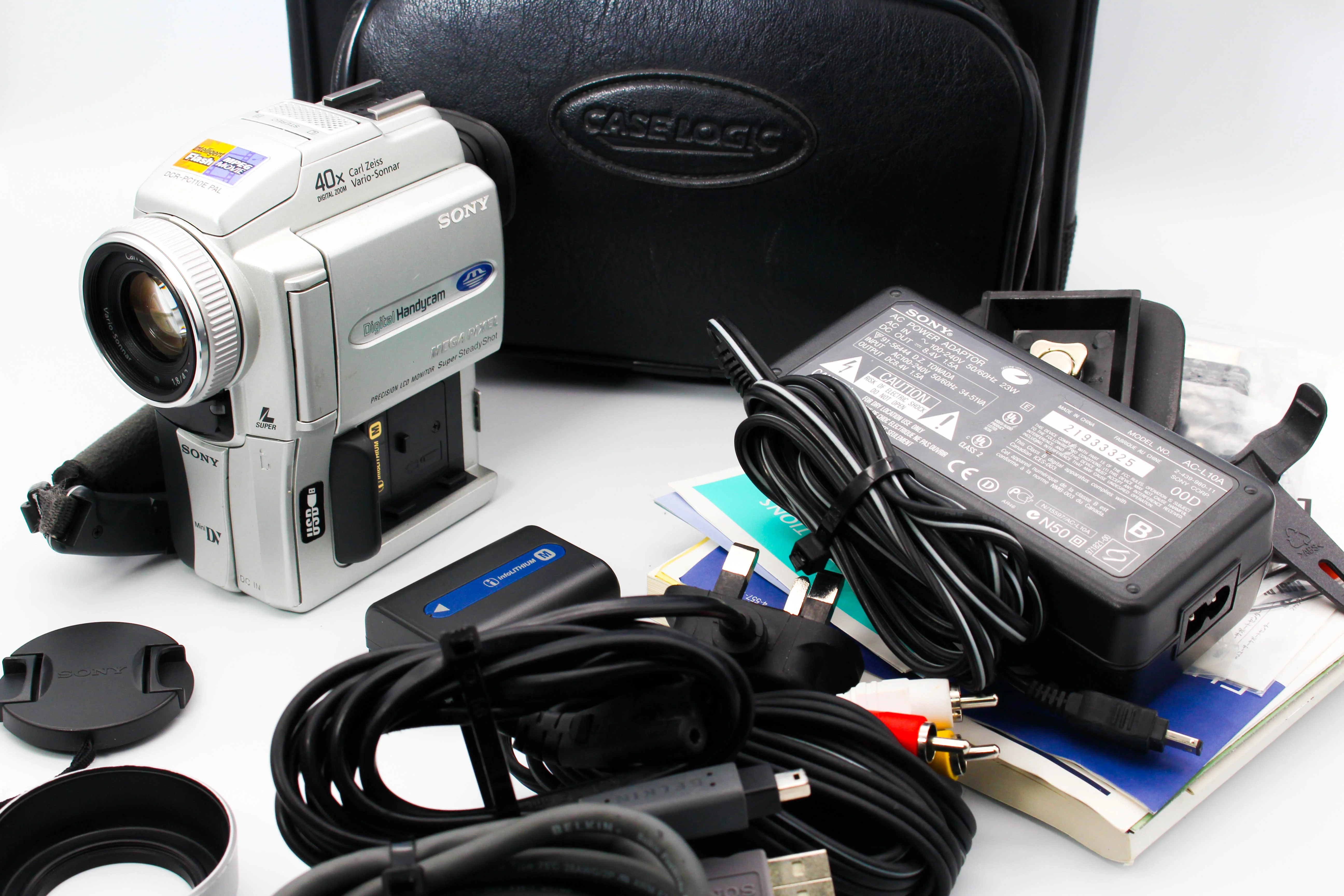 Sony DCR-PC110E MiniDV Handycam Digital Video Camera Camcorder - Tested Bundle Excellent - Image 2