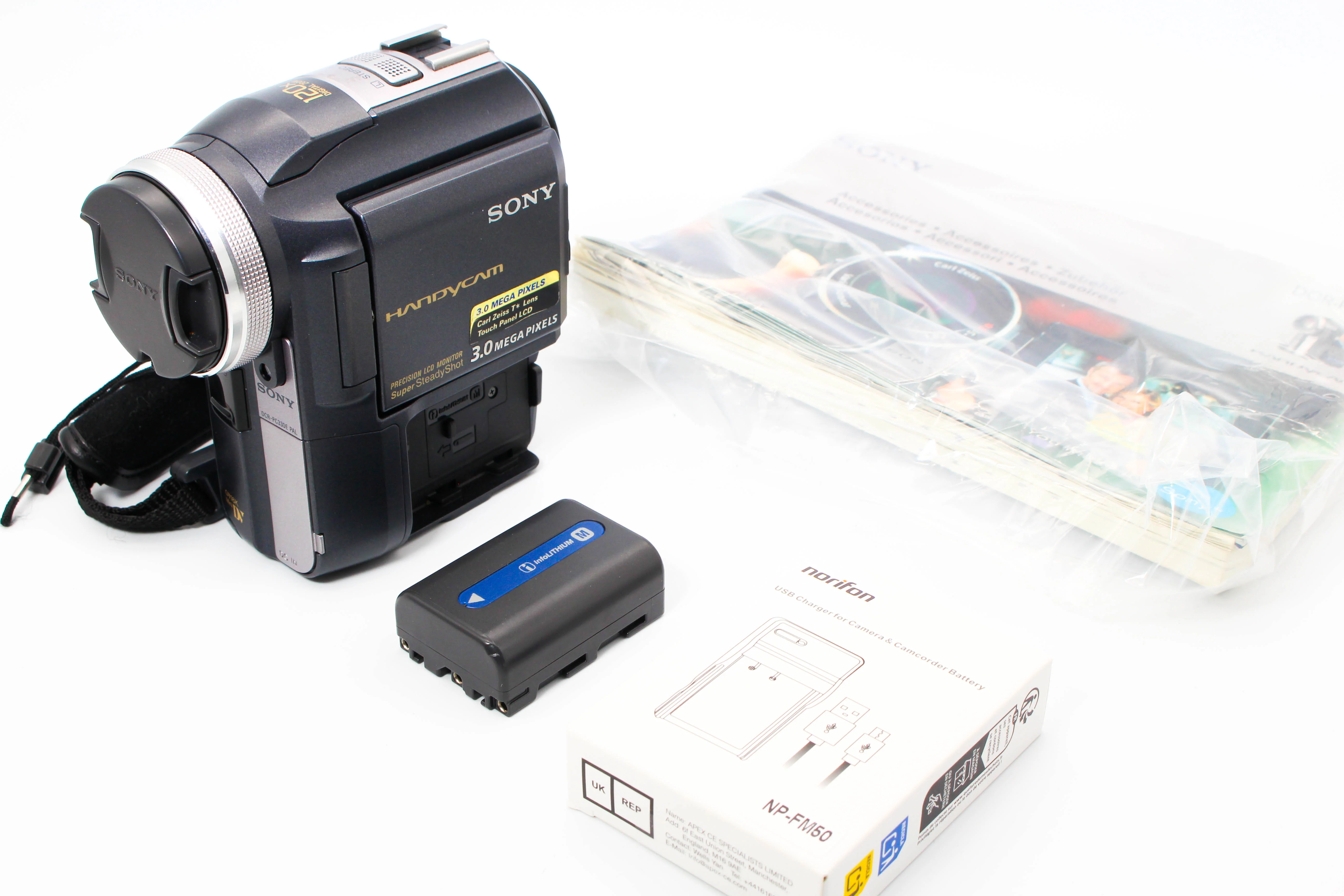 Sony DCR-PC330E MiniDV Tape Digital Video Camera Camcorder - Tested Bundle Excellent Mint - Image 2