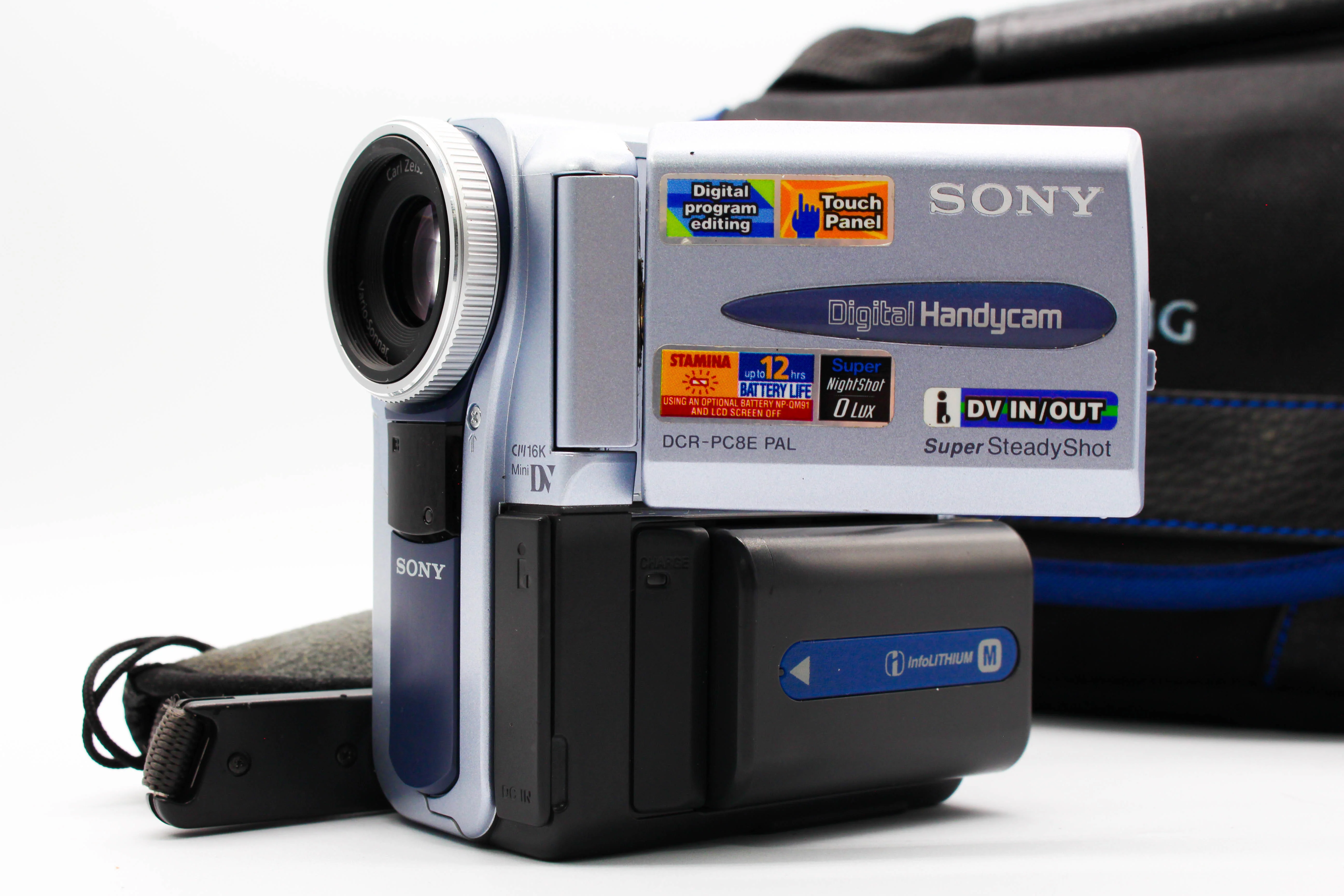 Sony DCR-PC8E MiniDV Tape Digital Video Camera Camcorder - Tested Bundle Good - Image 2